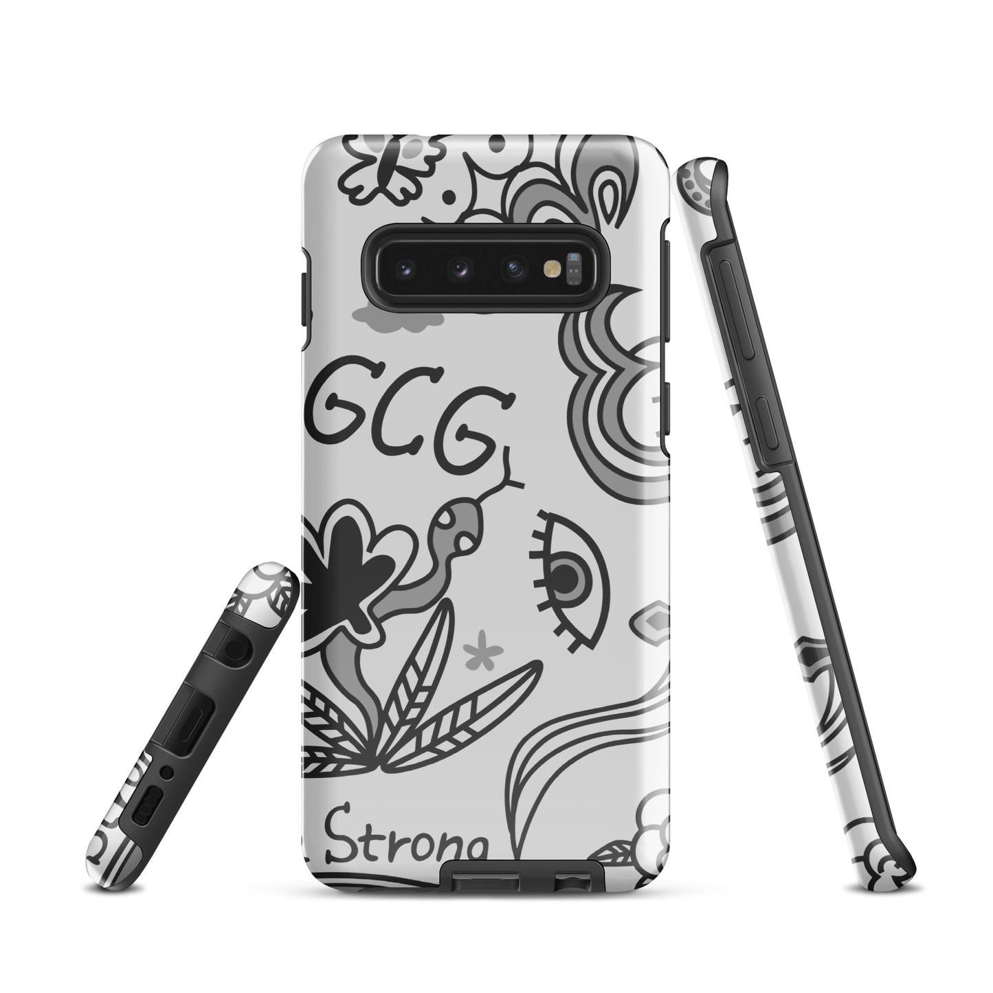 Grey Tat Fur Tough case for Samsung®