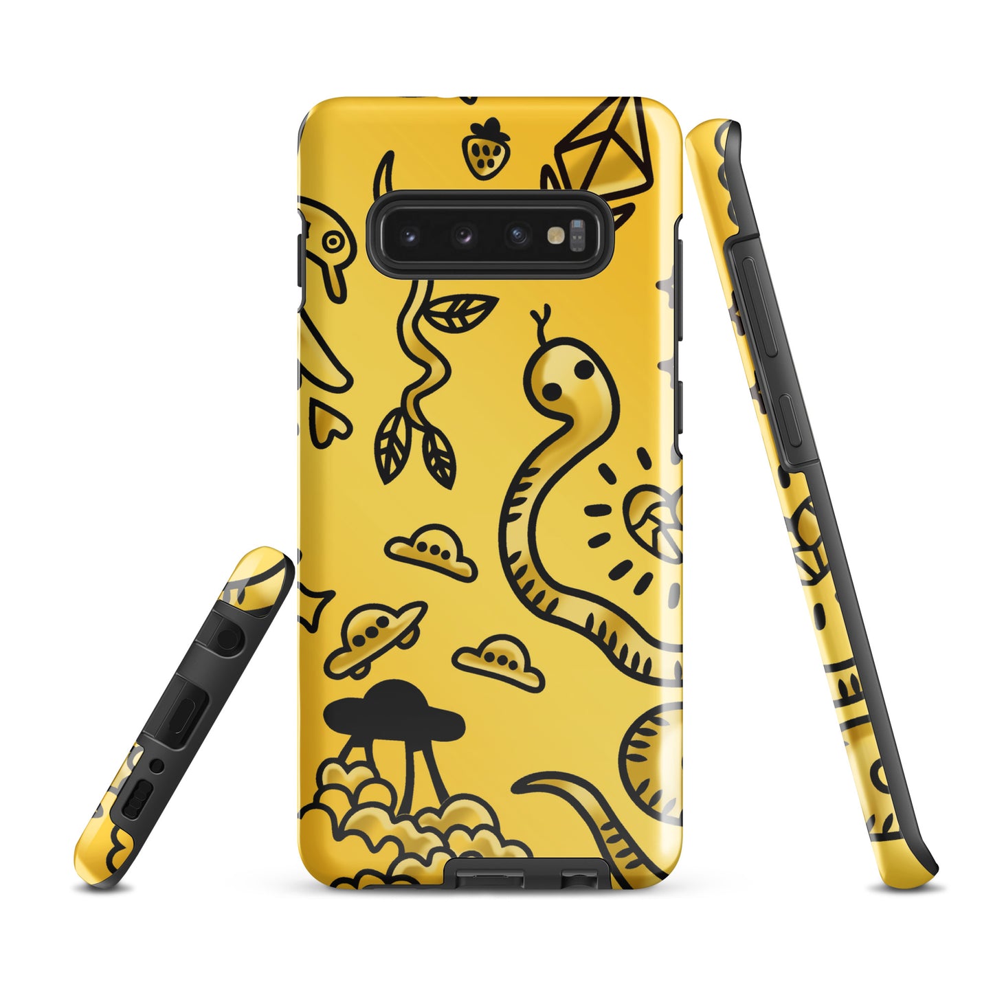 Gold Tat Fur Tough case for Samsung®