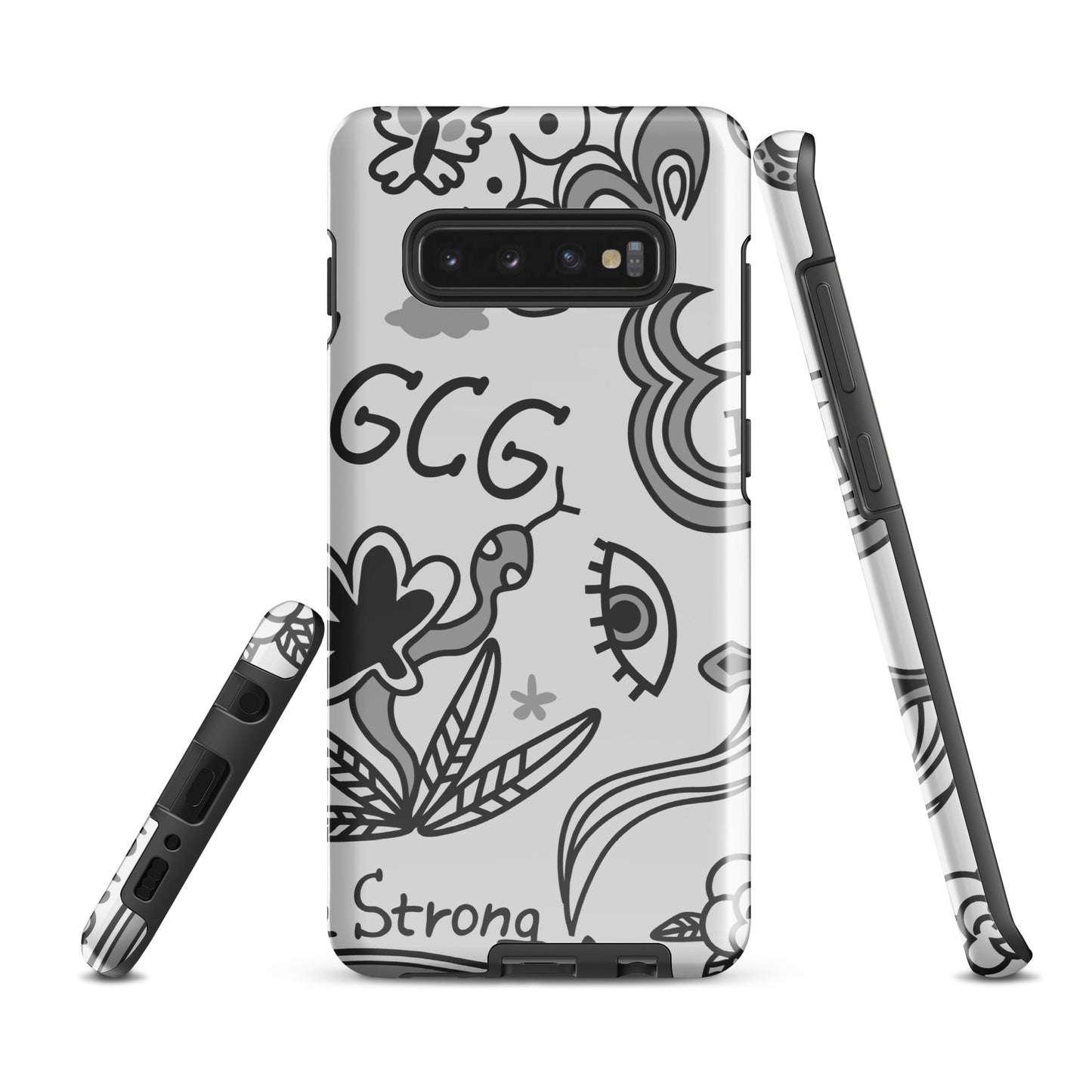 Grey Tat Fur Tough case for Samsung®