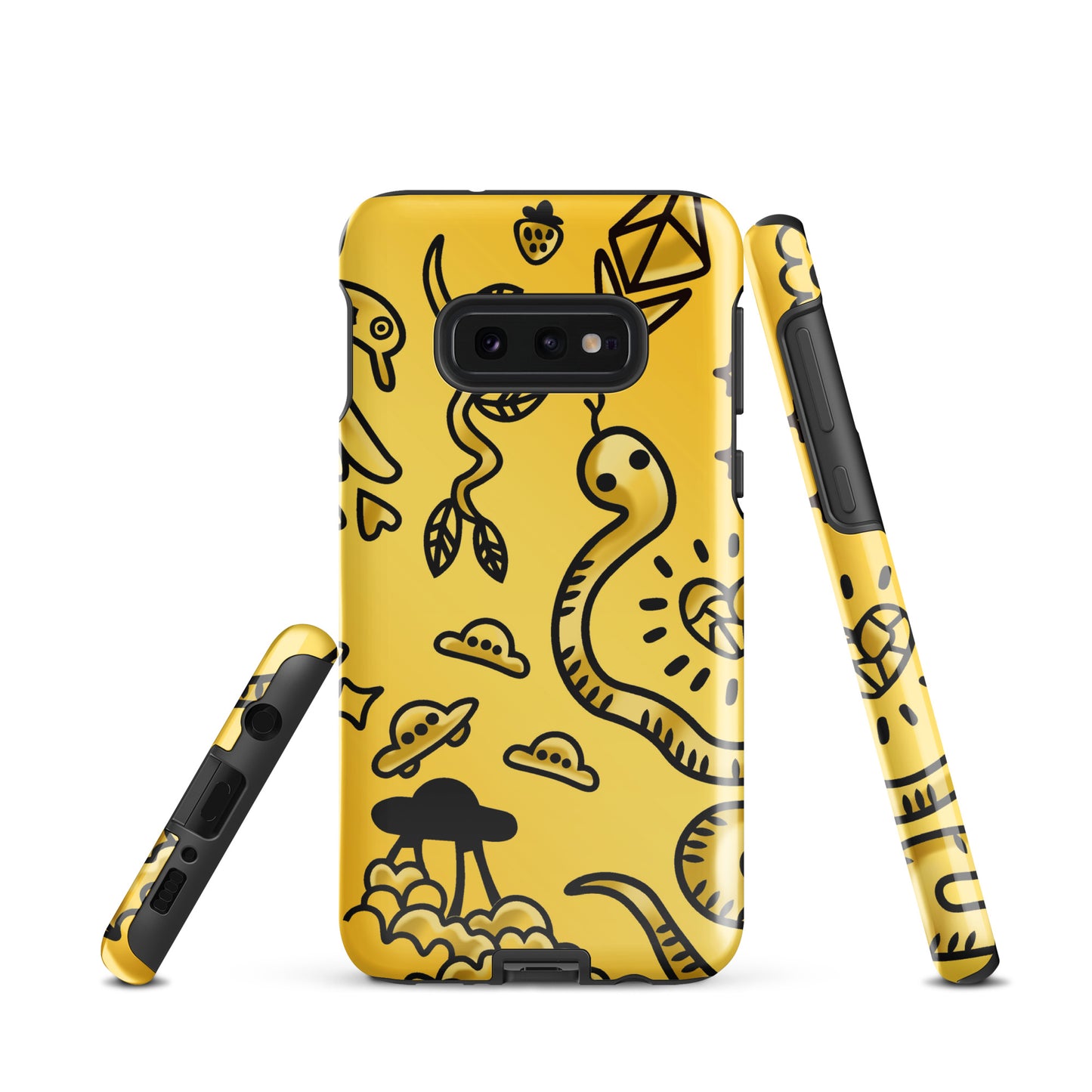Gold Tat Fur Tough case for Samsung®