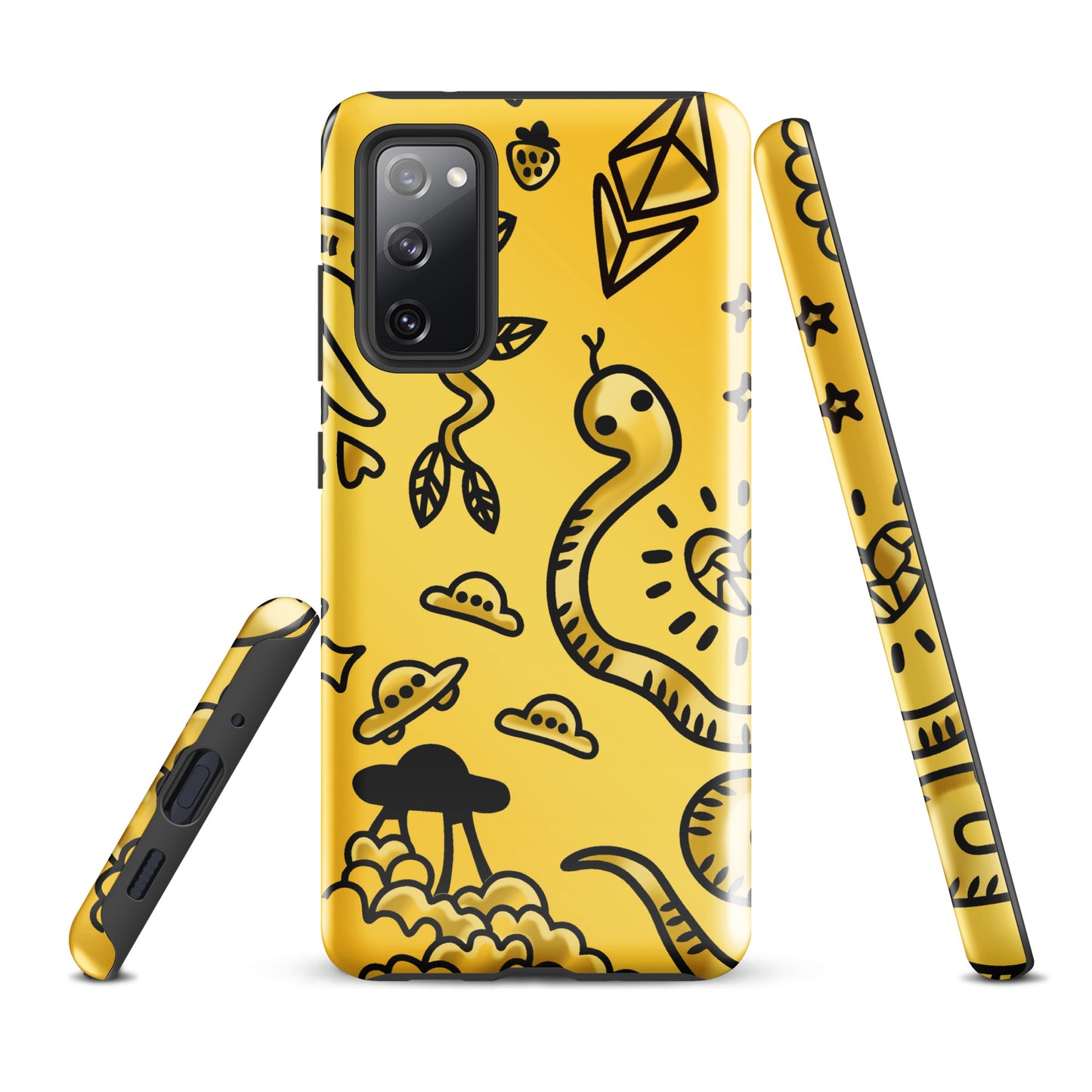 Gold Tat Fur Tough case for Samsung®