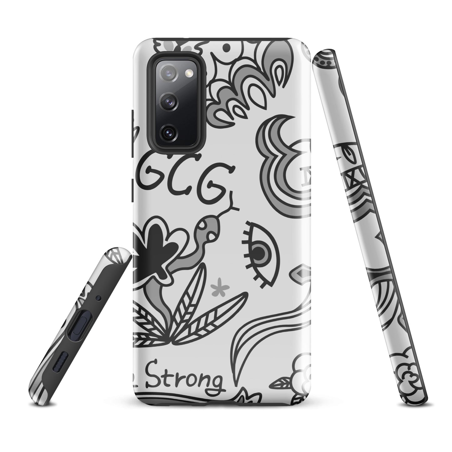 Grey Tat Fur Tough case for Samsung®