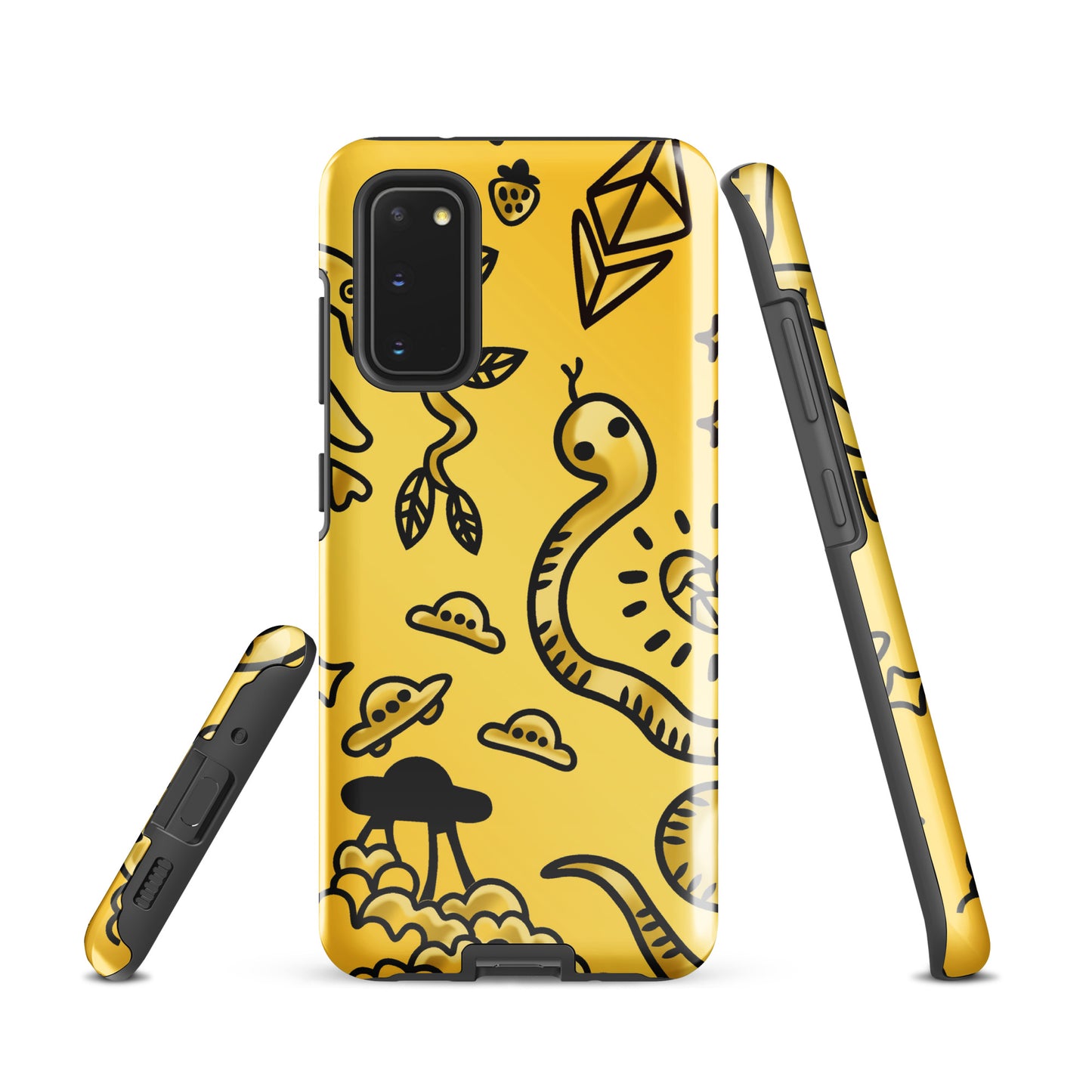 Gold Tat Fur Tough case for Samsung®