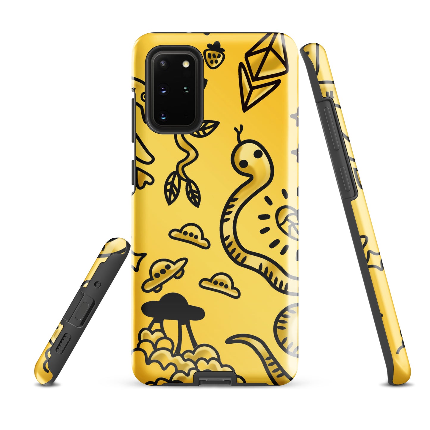 Gold Tat Fur Tough case for Samsung®