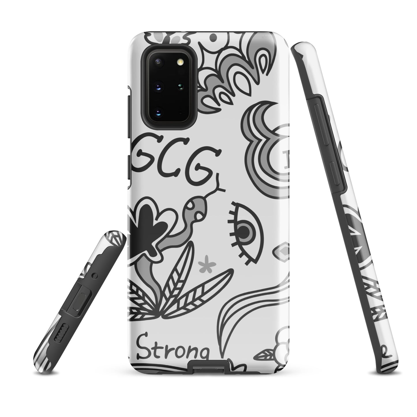 Grey Tat Fur Tough case for Samsung®