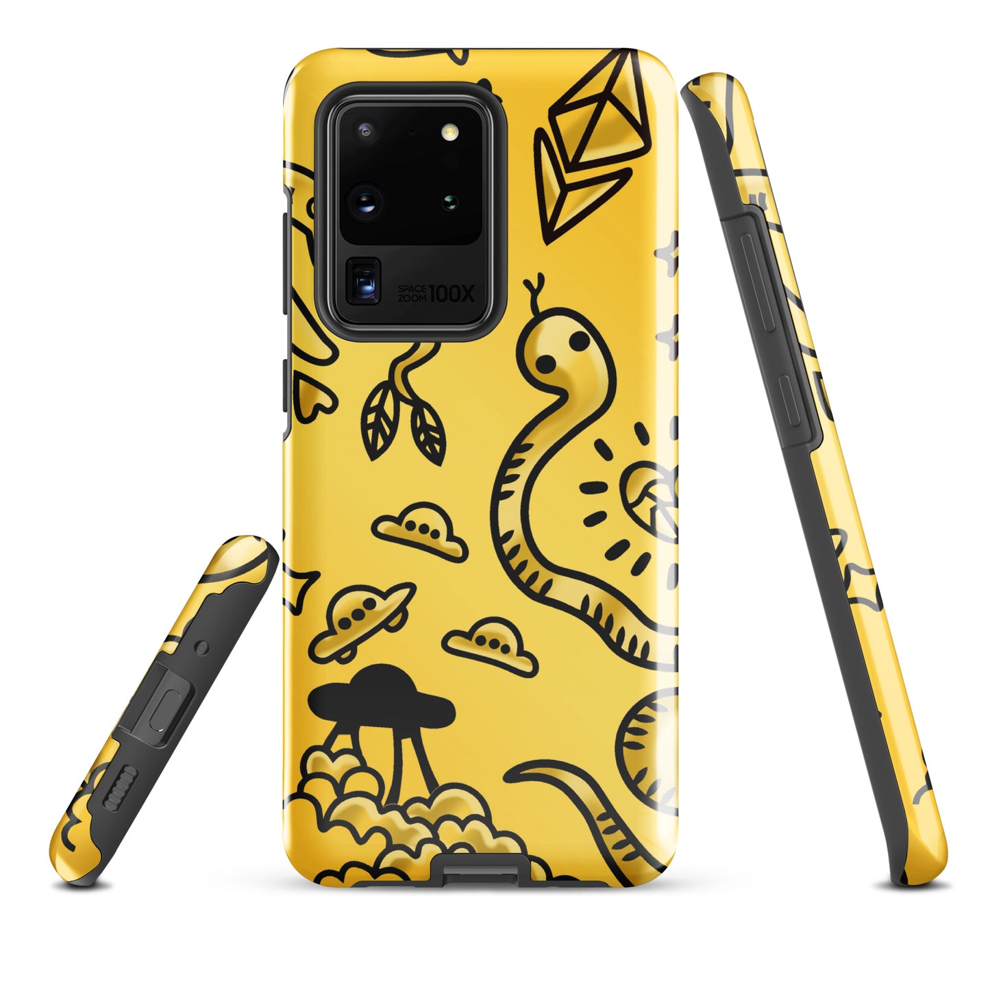 Gold Tat Fur Tough case for Samsung®