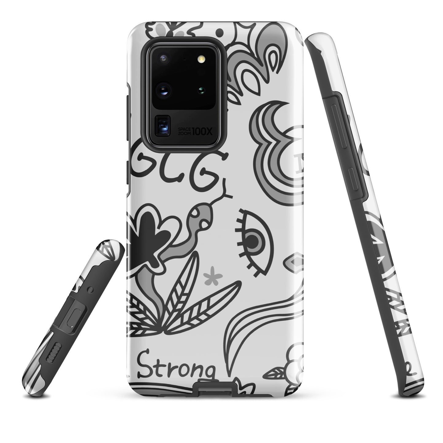 Grey Tat Fur Tough case for Samsung®