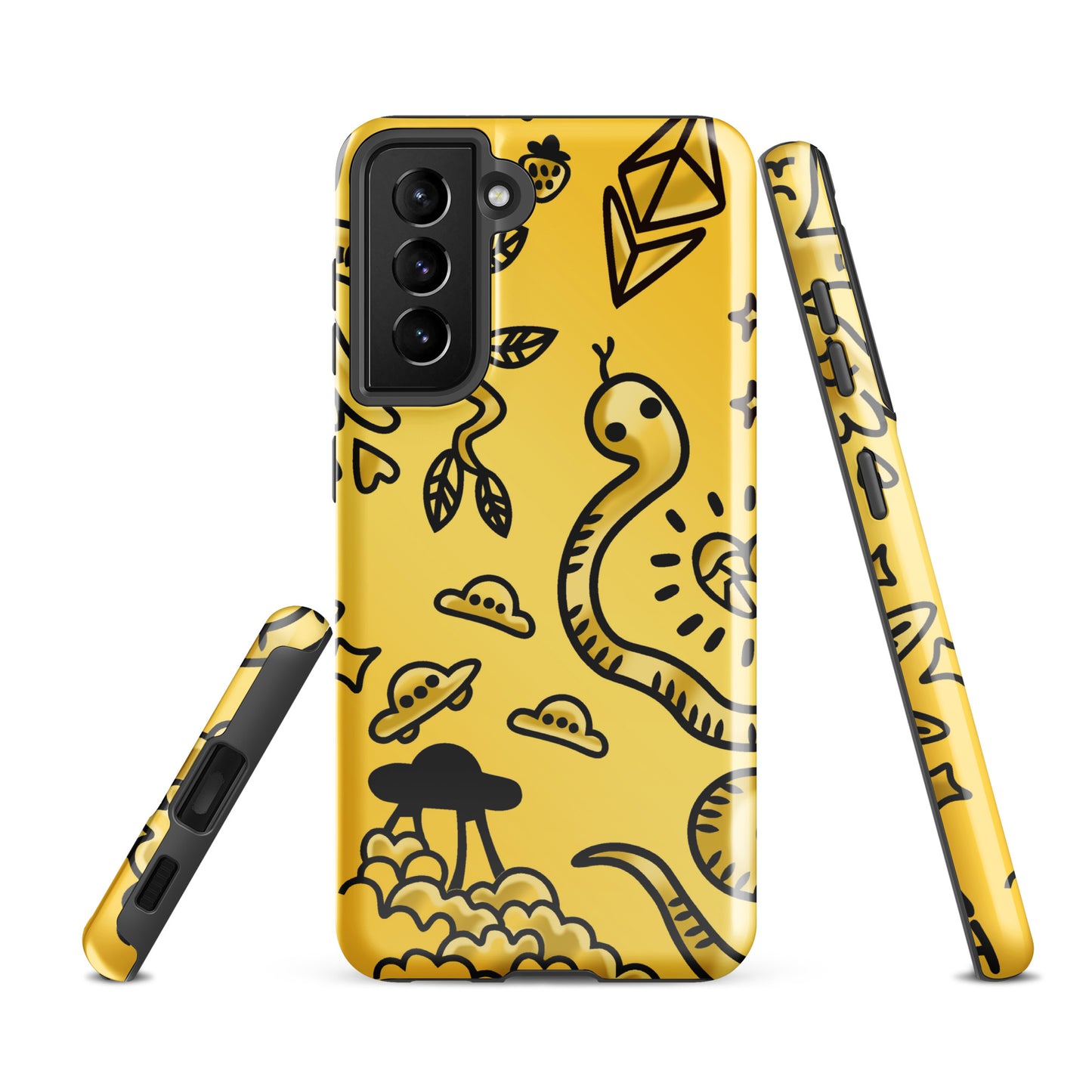 Gold Tat Fur Tough case for Samsung®