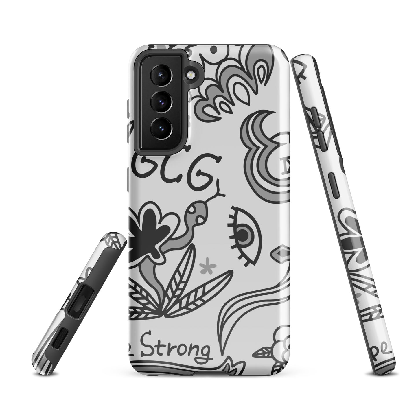 Grey Tat Fur Tough case for Samsung®