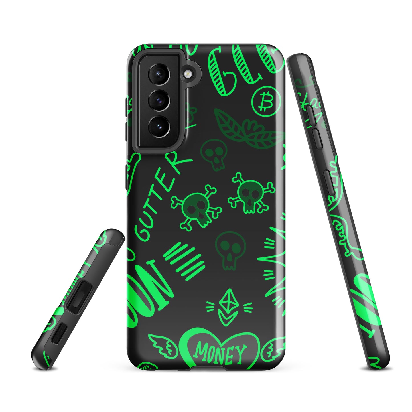 Green Tat Fur Tough case for Samsung®