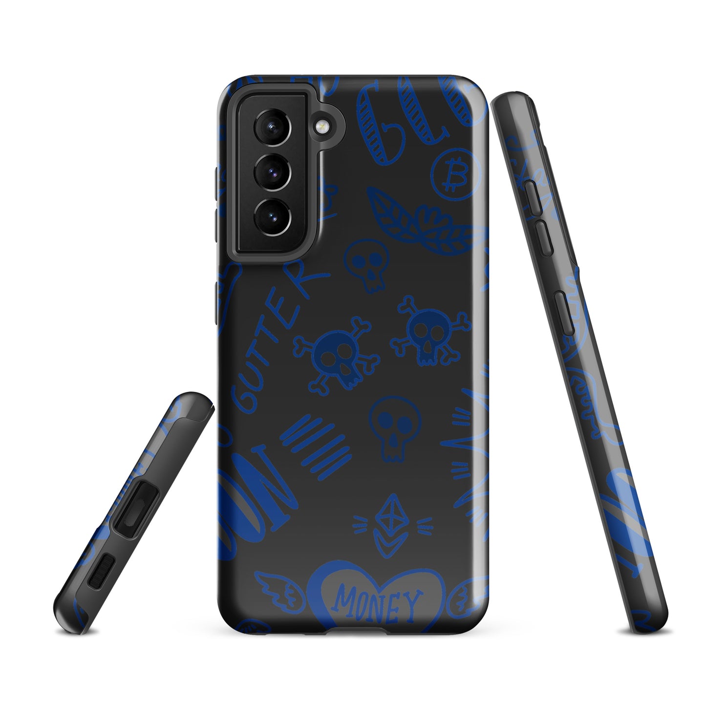 Blue Tat Fur Tough case for Samsung®