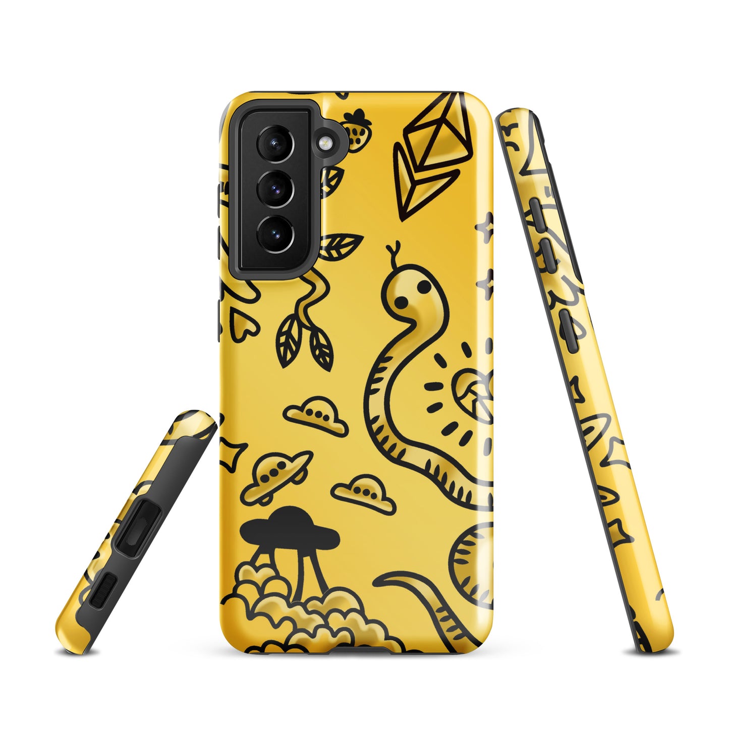Gold Tat Fur Tough case for Samsung®