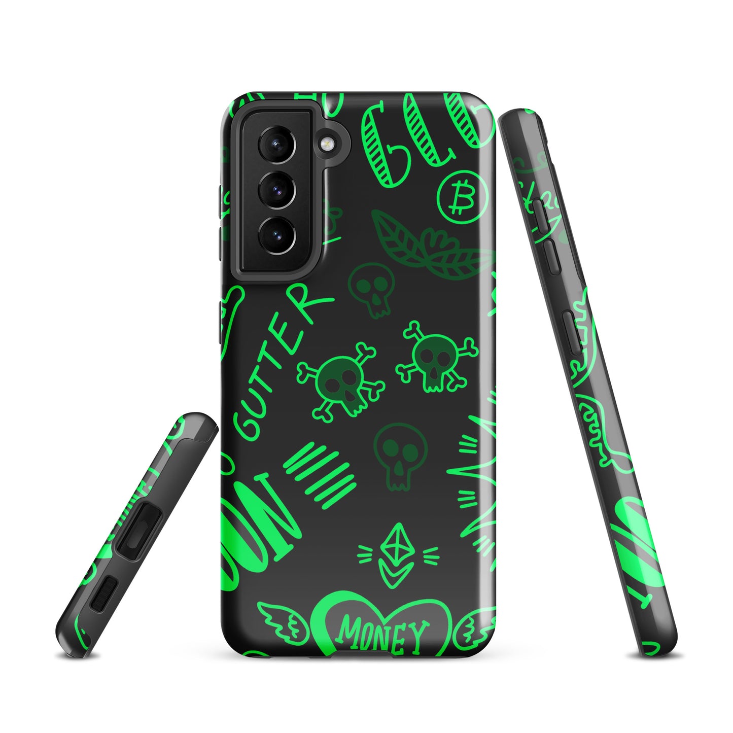 Green Tat Fur Tough case for Samsung®