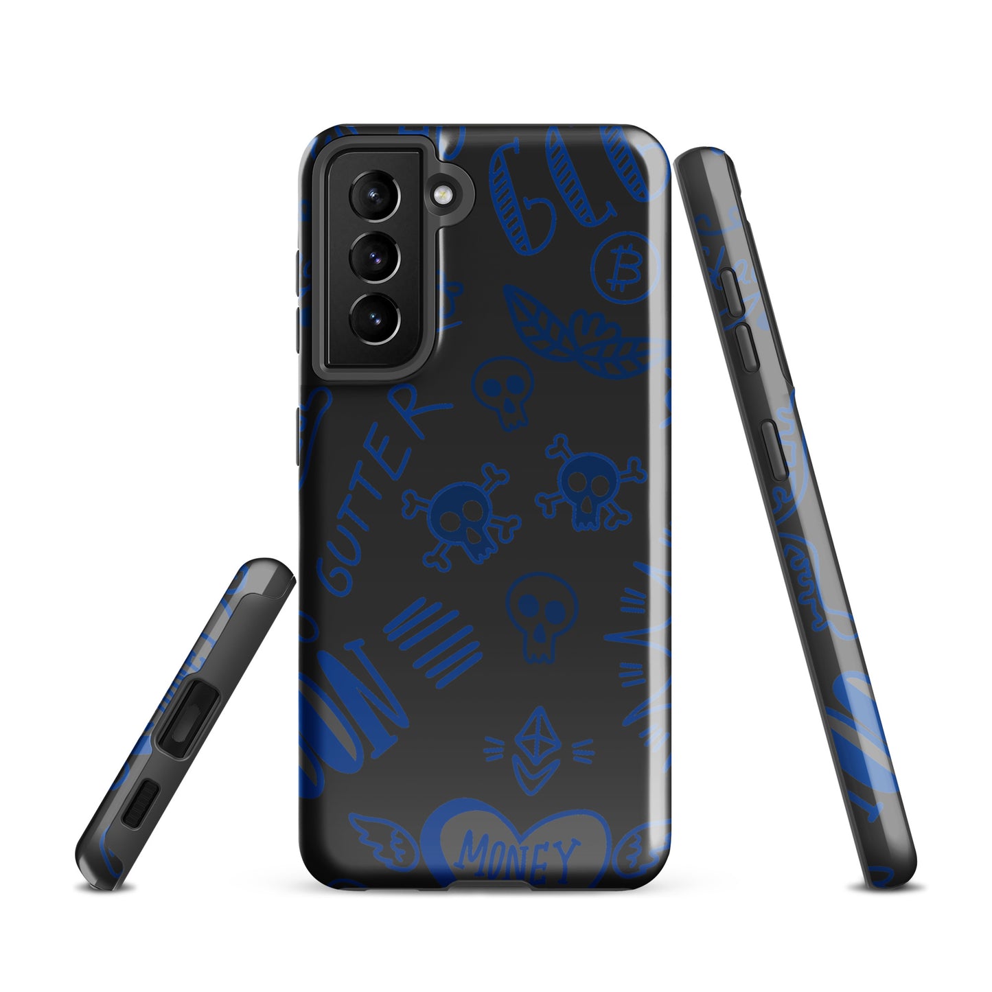 Blue Tat Fur Tough case for Samsung®