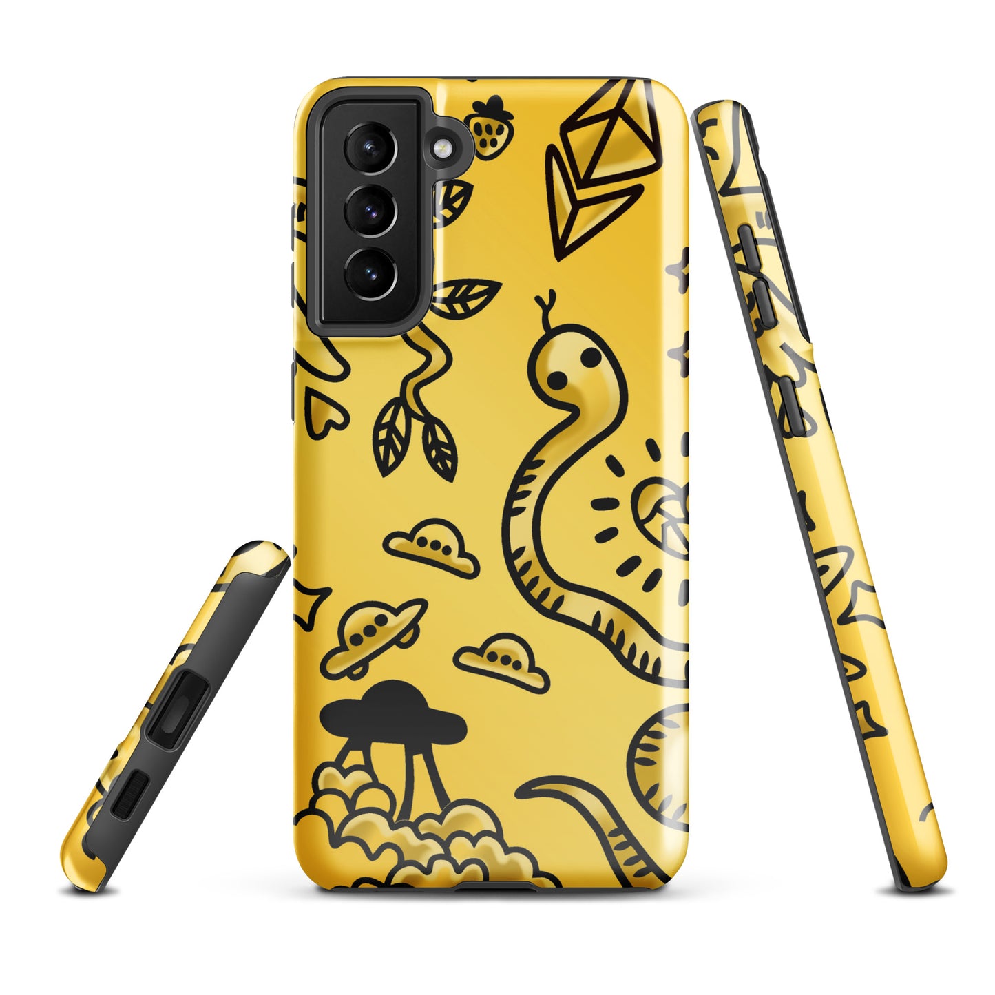 Gold Tat Fur Tough case for Samsung®