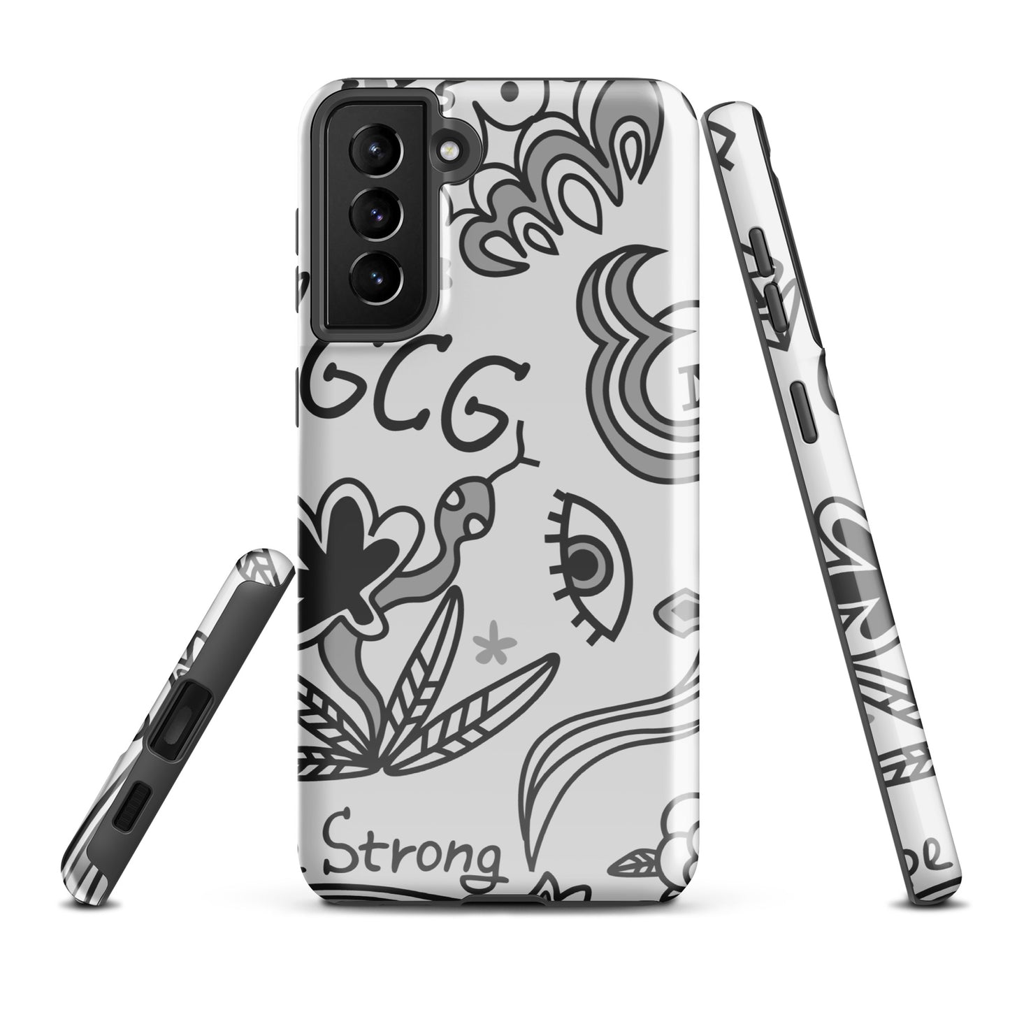 Grey Tat Fur Tough case for Samsung®
