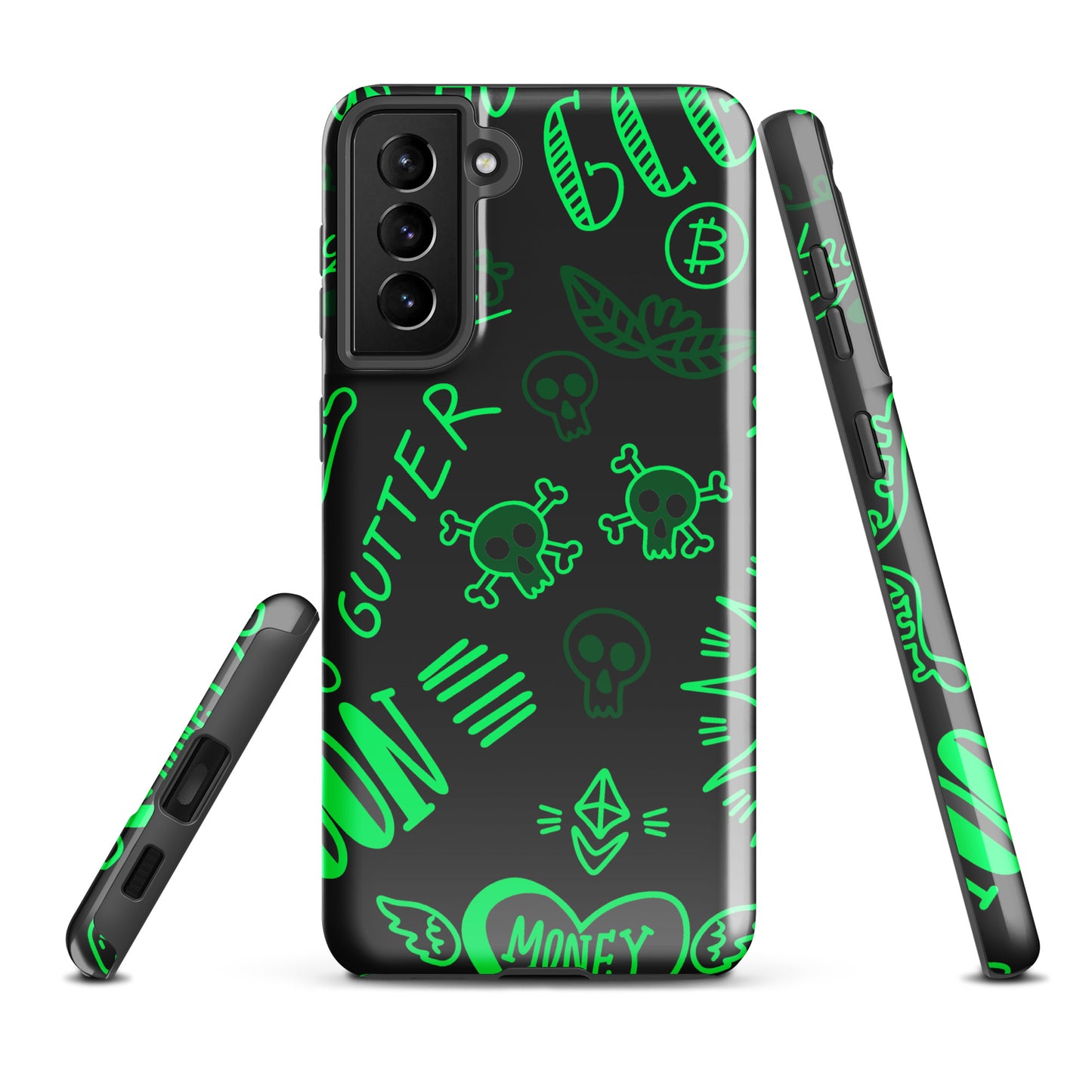 Green Tat Fur Tough case for Samsung®
