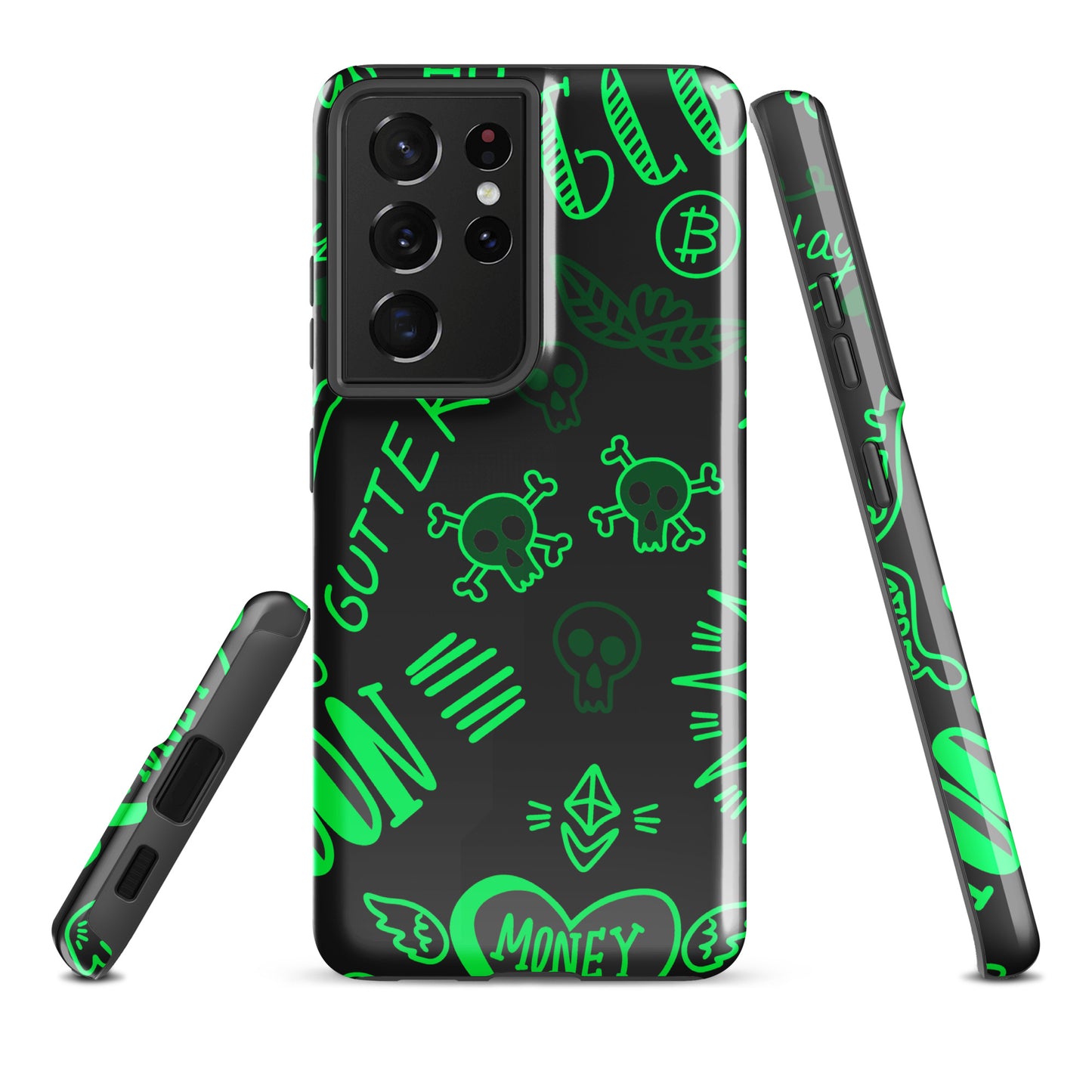 Green Tat Fur Tough case for Samsung®