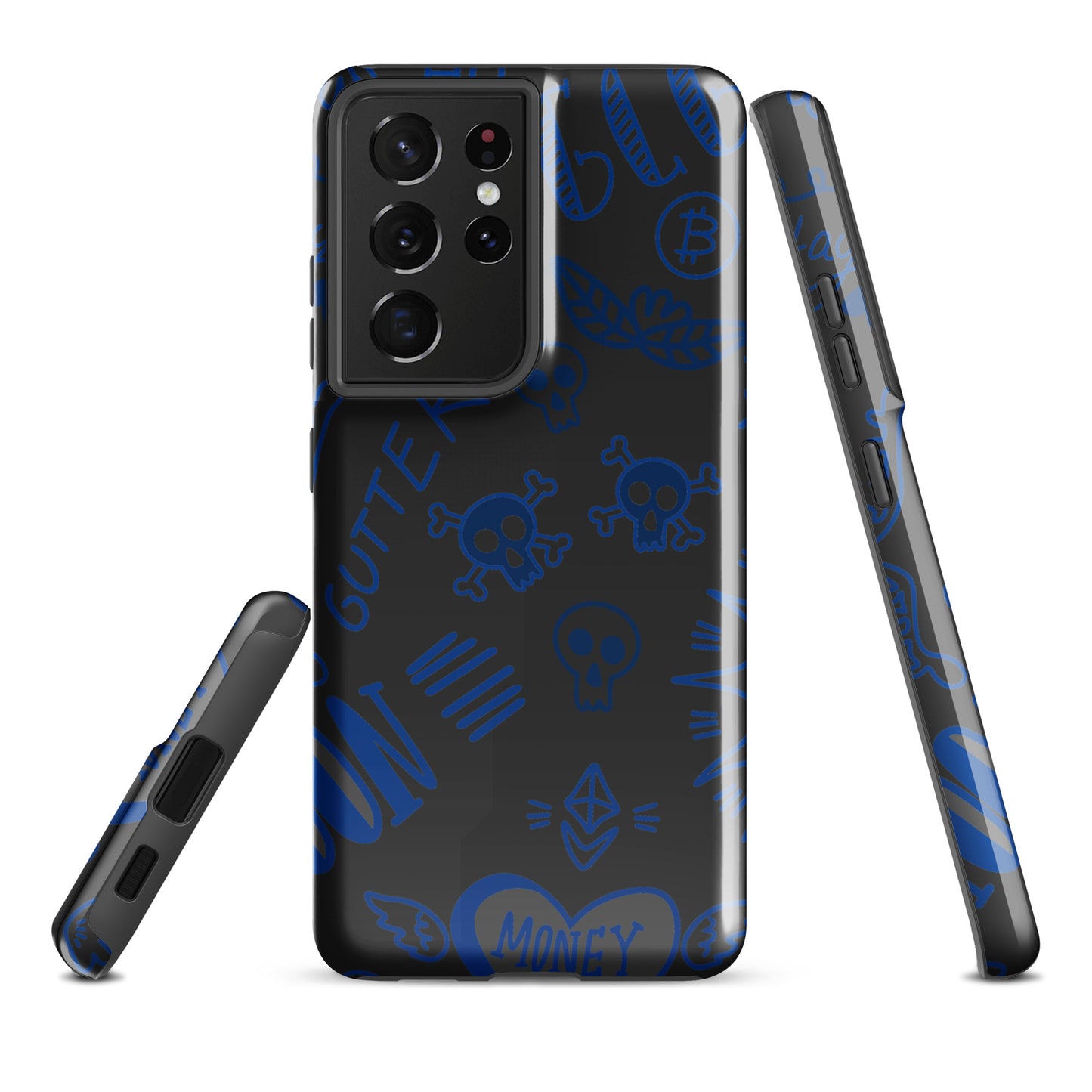 Blue Tat Fur Tough case for Samsung®