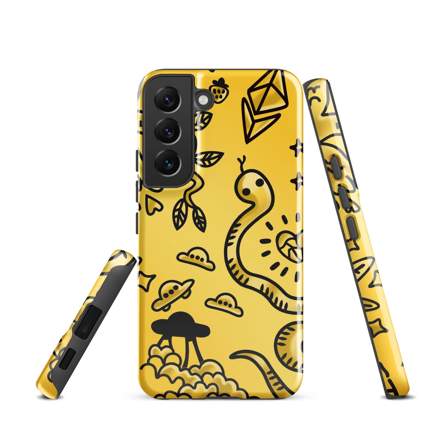 Gold Tat Fur Tough case for Samsung®
