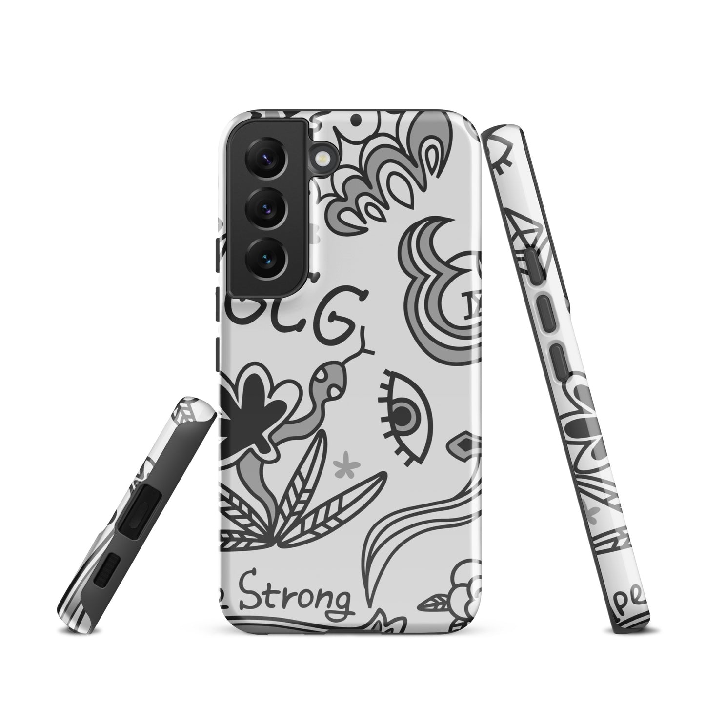 Grey Tat Fur Tough case for Samsung®