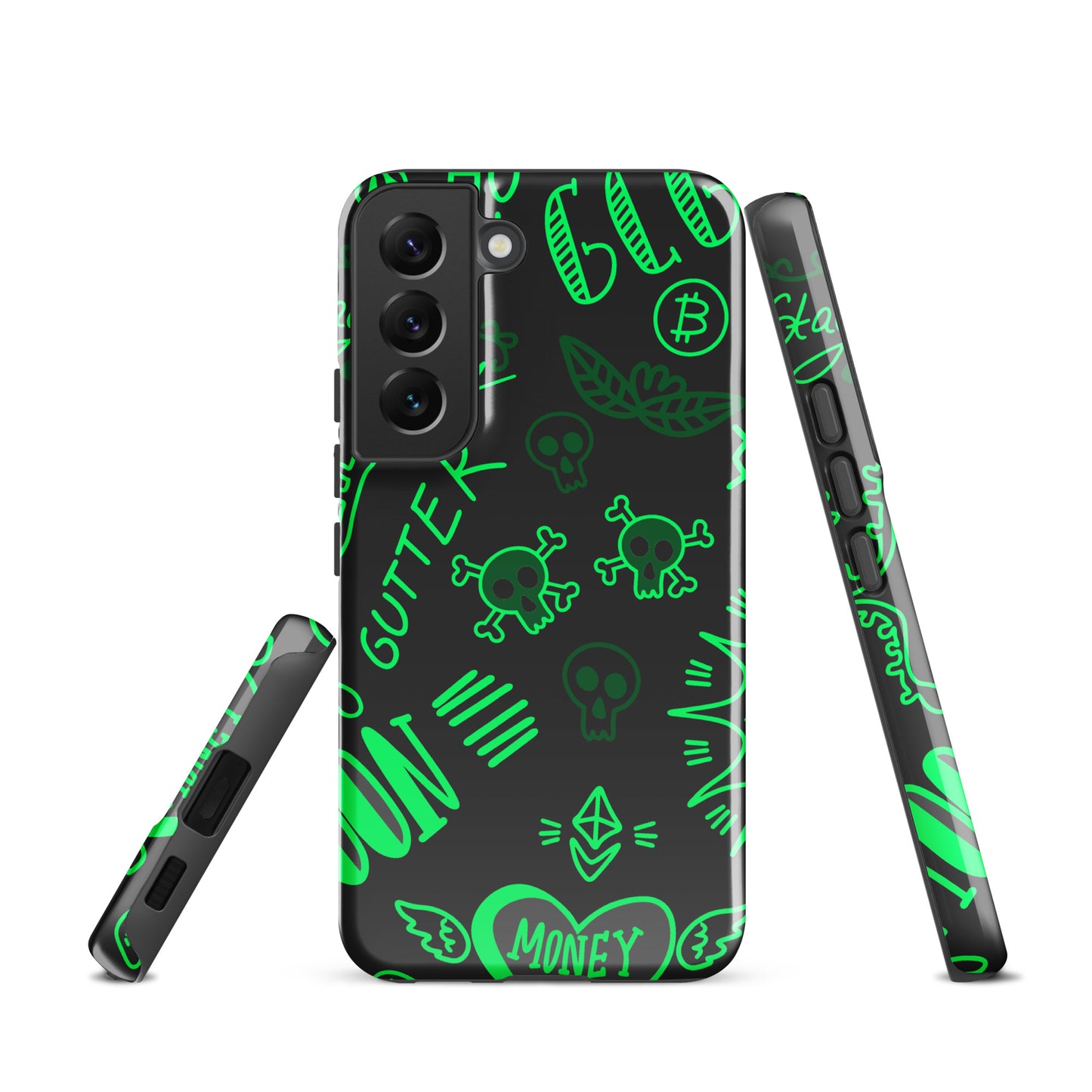 Green Tat Fur Tough case for Samsung®