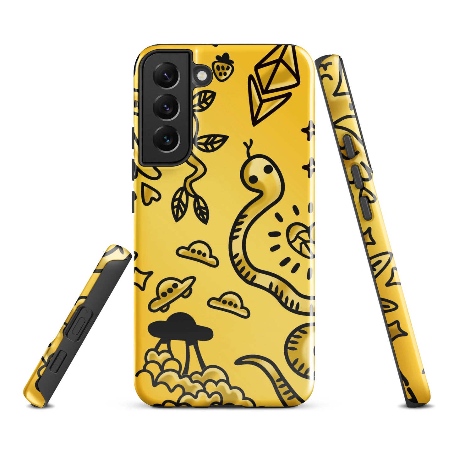 Gold Tat Fur Tough case for Samsung®