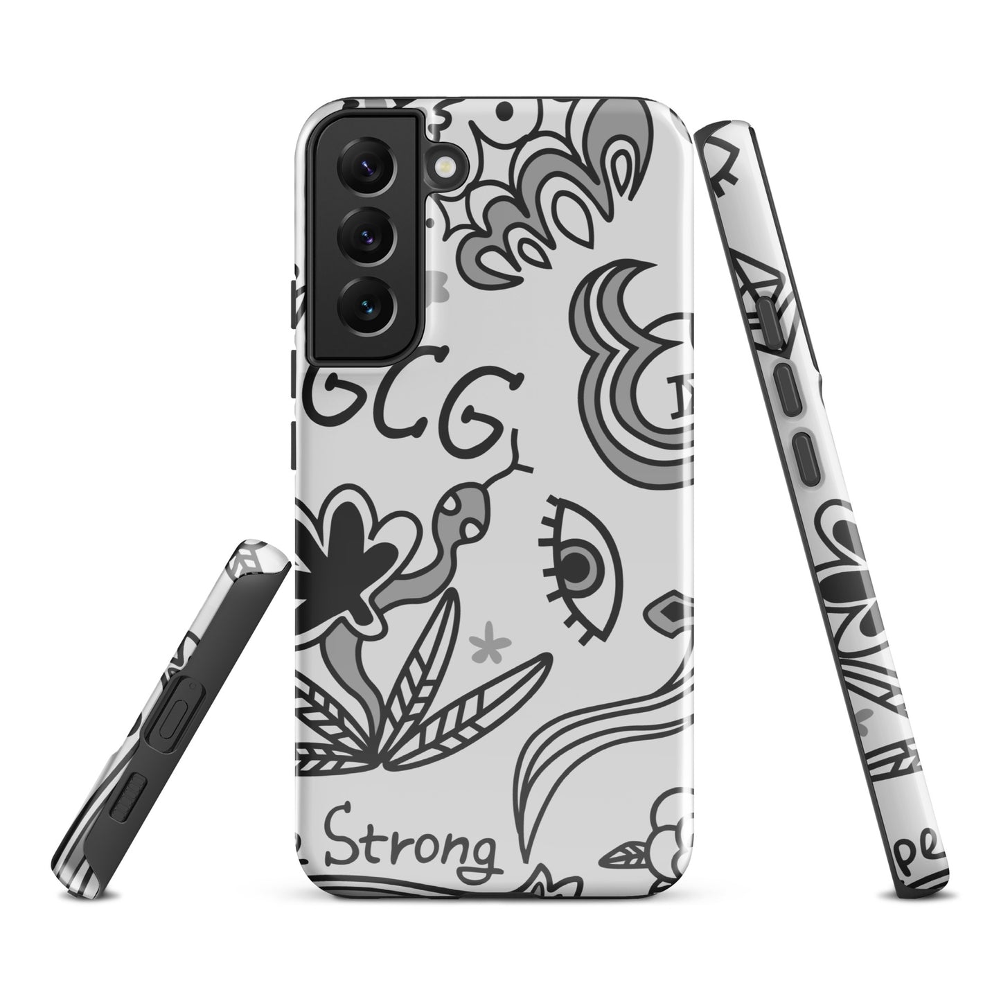 Grey Tat Fur Tough case for Samsung®