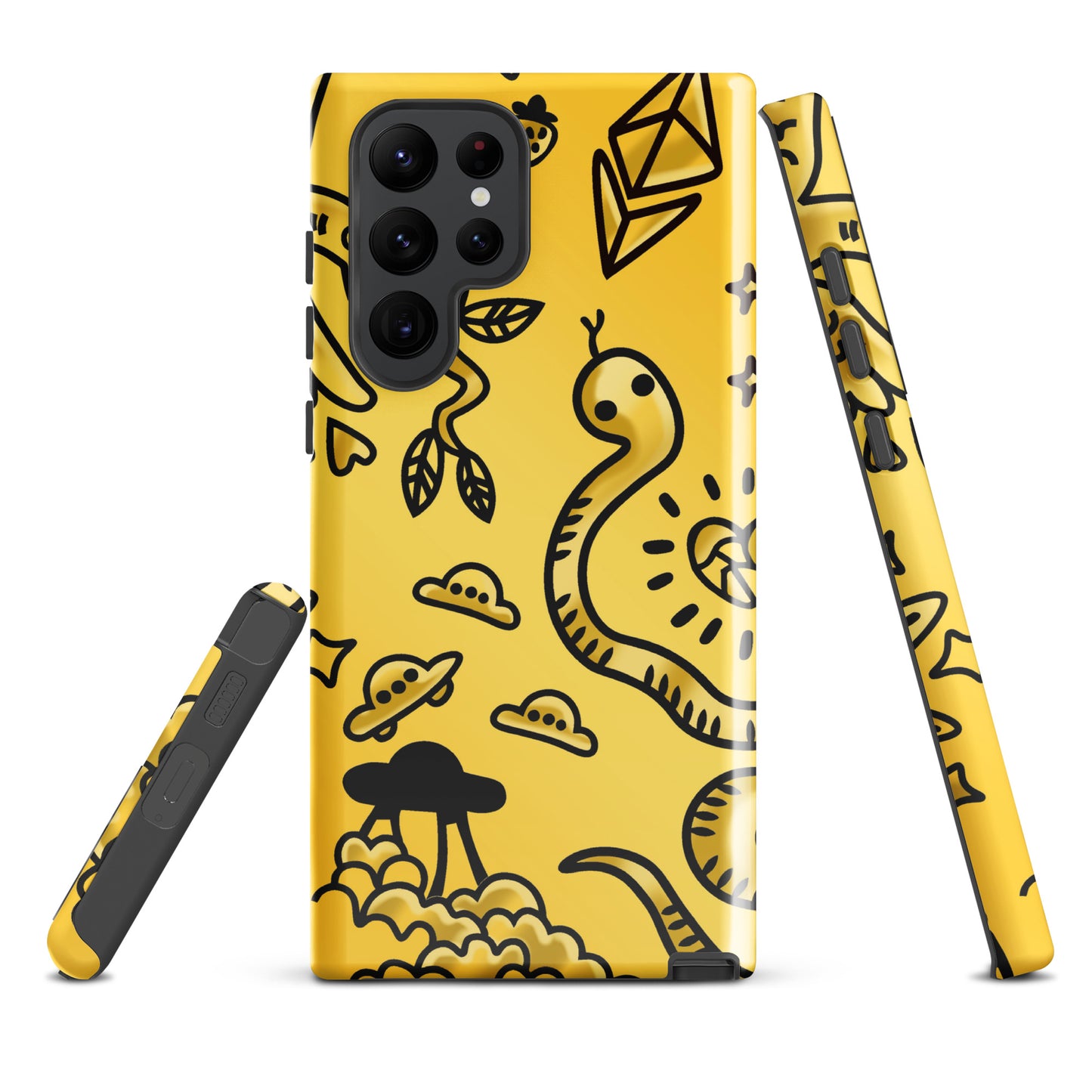 Gold Tat Fur Tough case for Samsung®