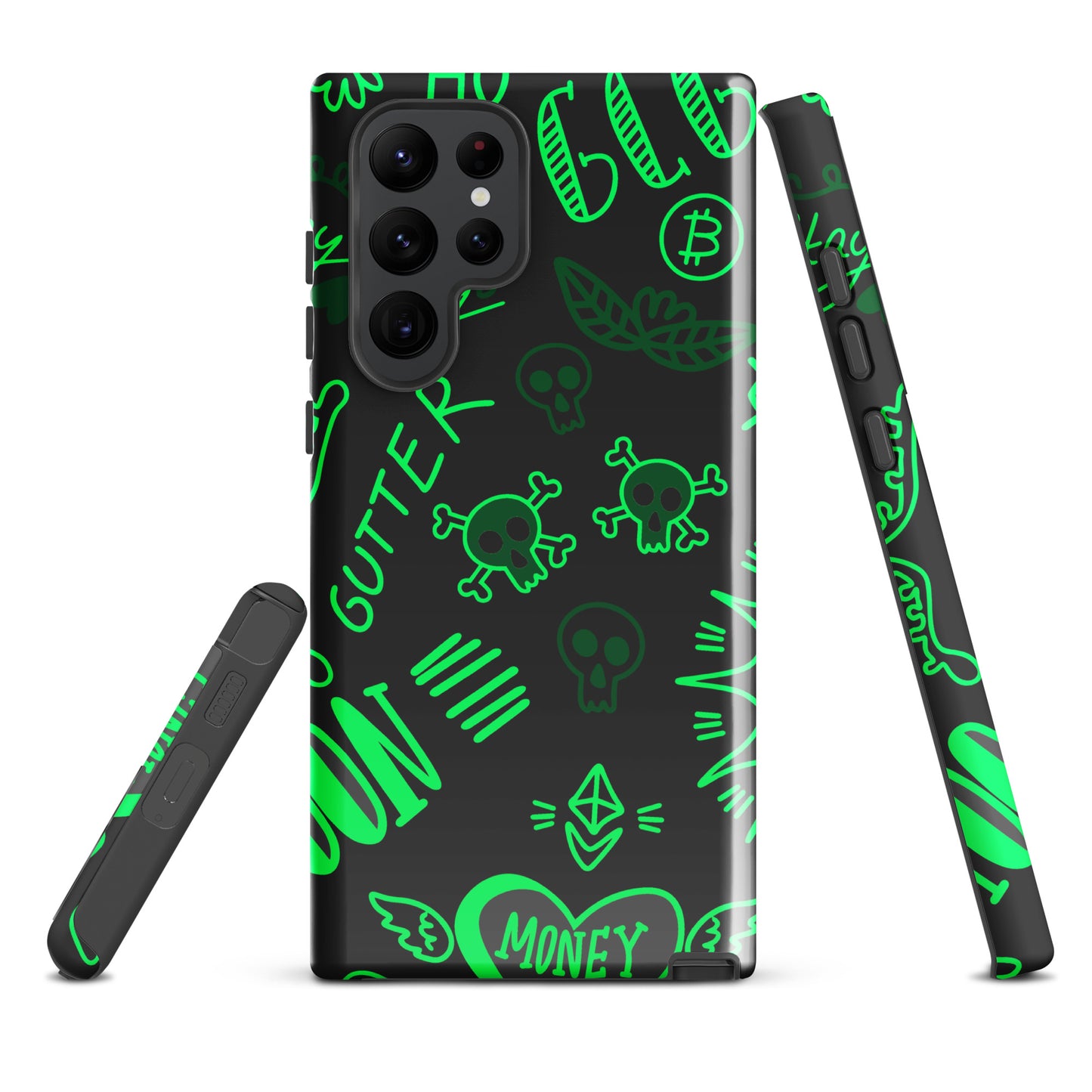 Green Tat Fur Tough case for Samsung®
