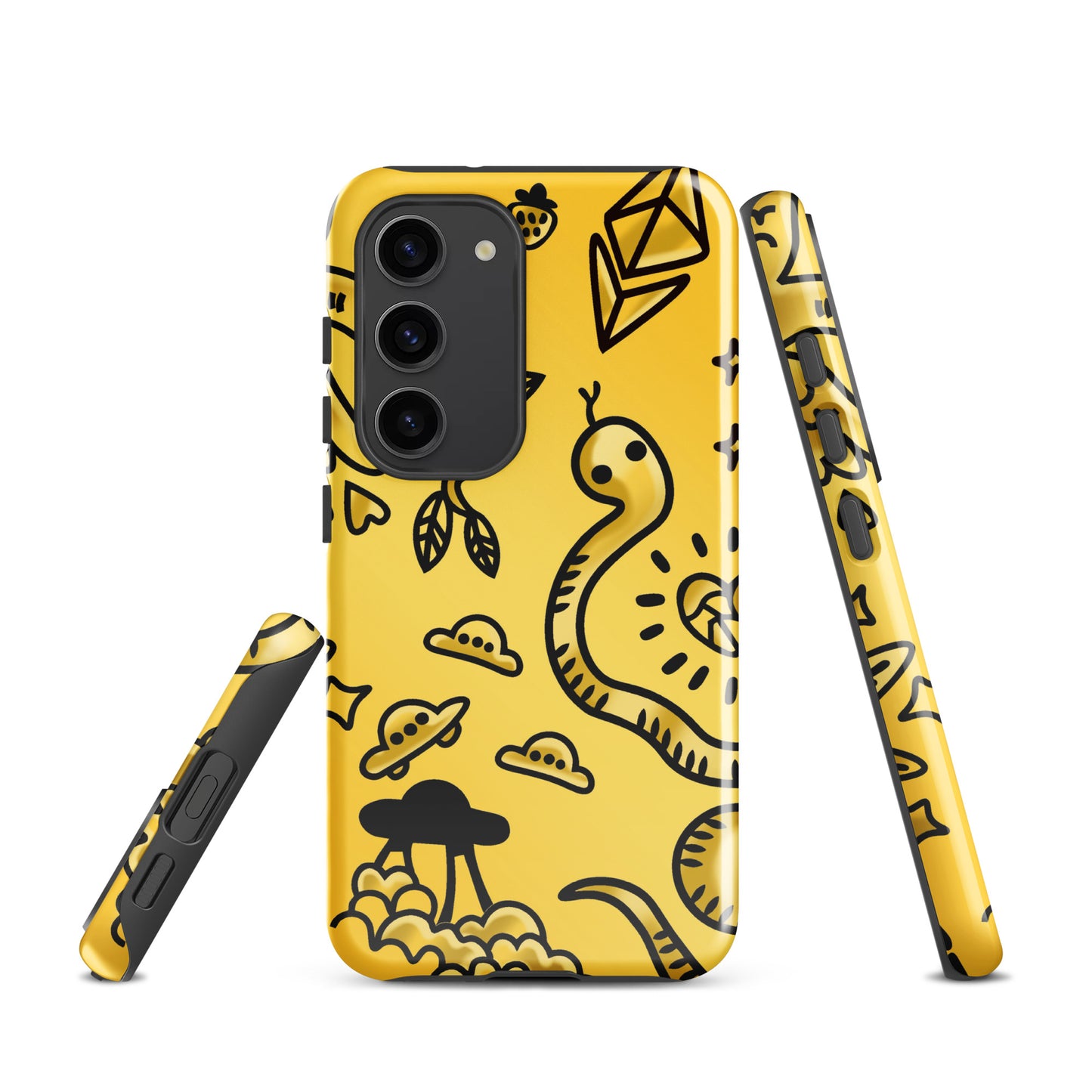 Gold Tat Fur Tough case for Samsung®