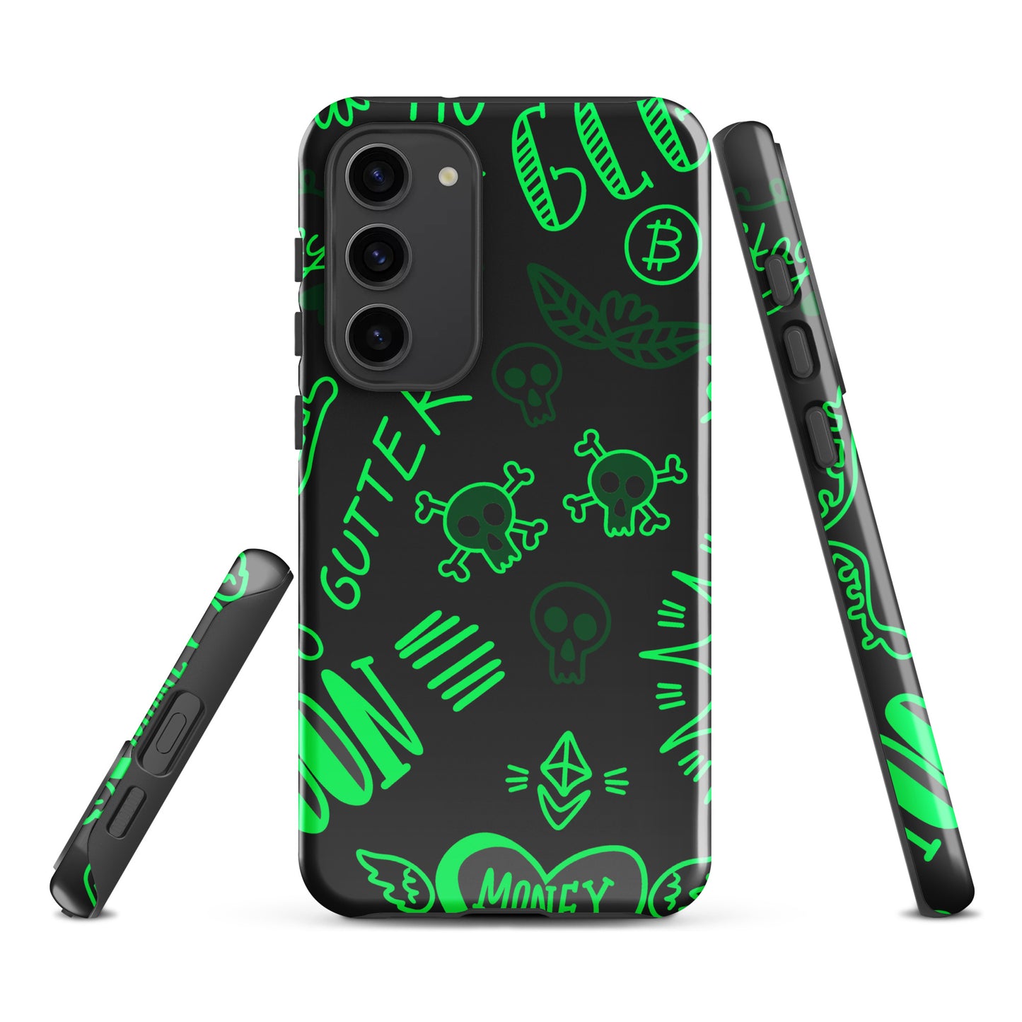 Green Tat Fur Tough case for Samsung®