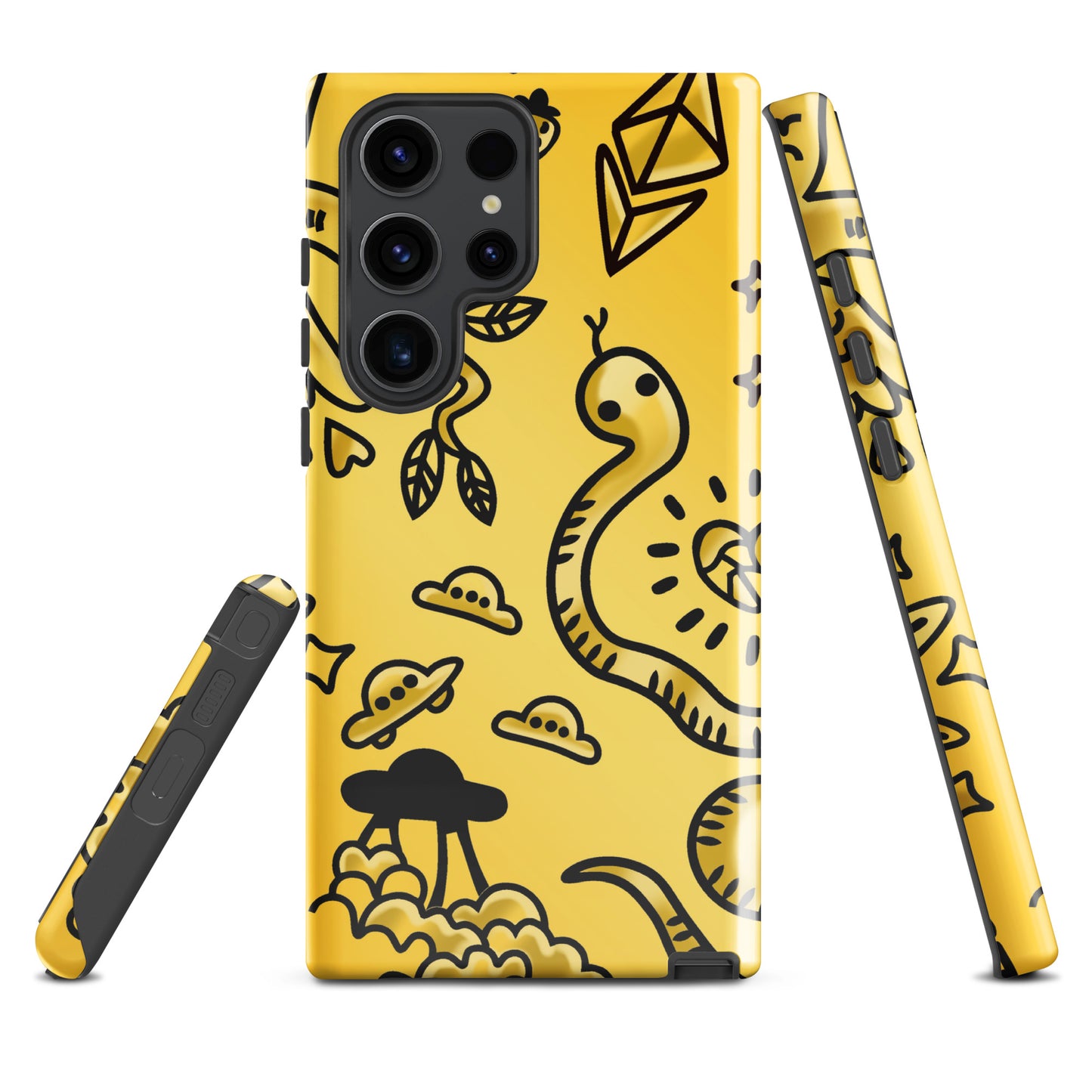 Gold Tat Fur Tough case for Samsung®