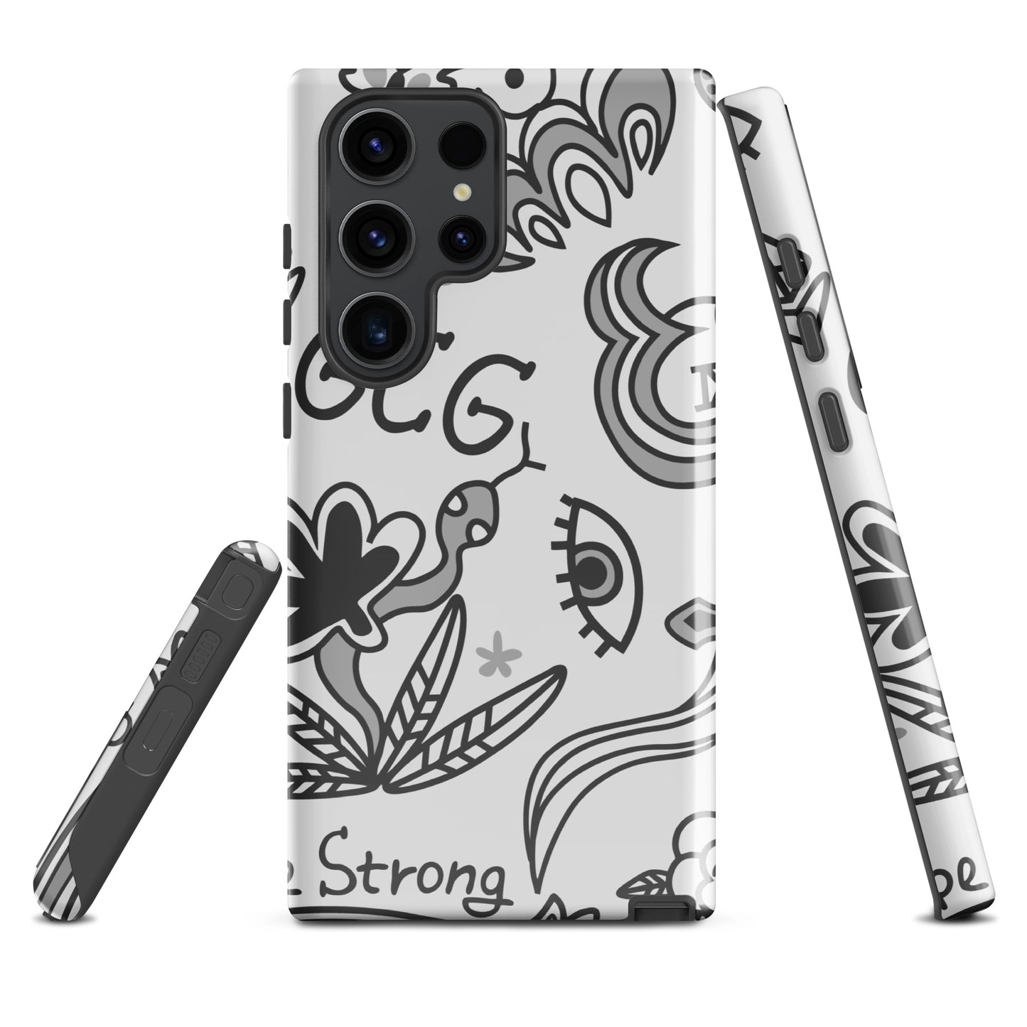Grey Tat Fur Tough case for Samsung®