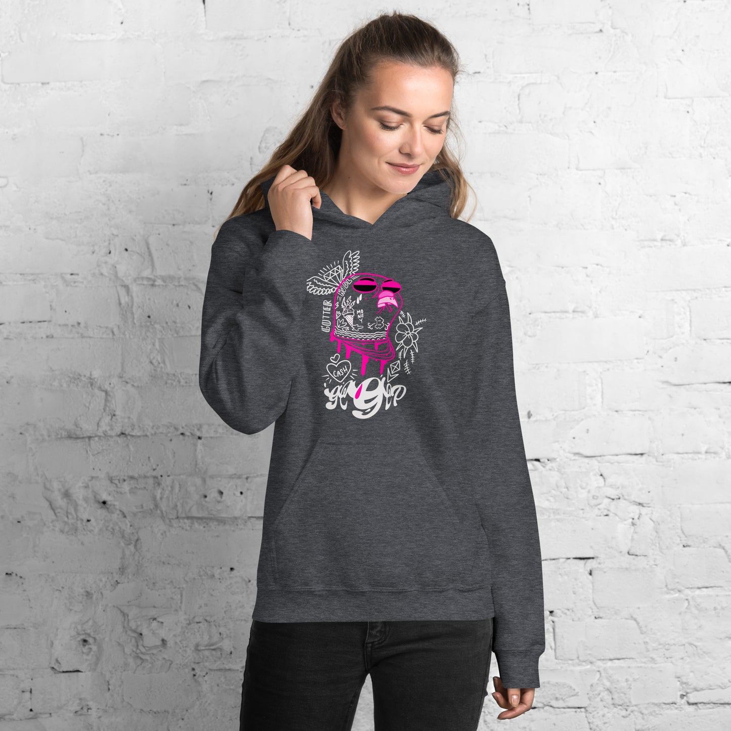 Pink Drip Piji Hoodie