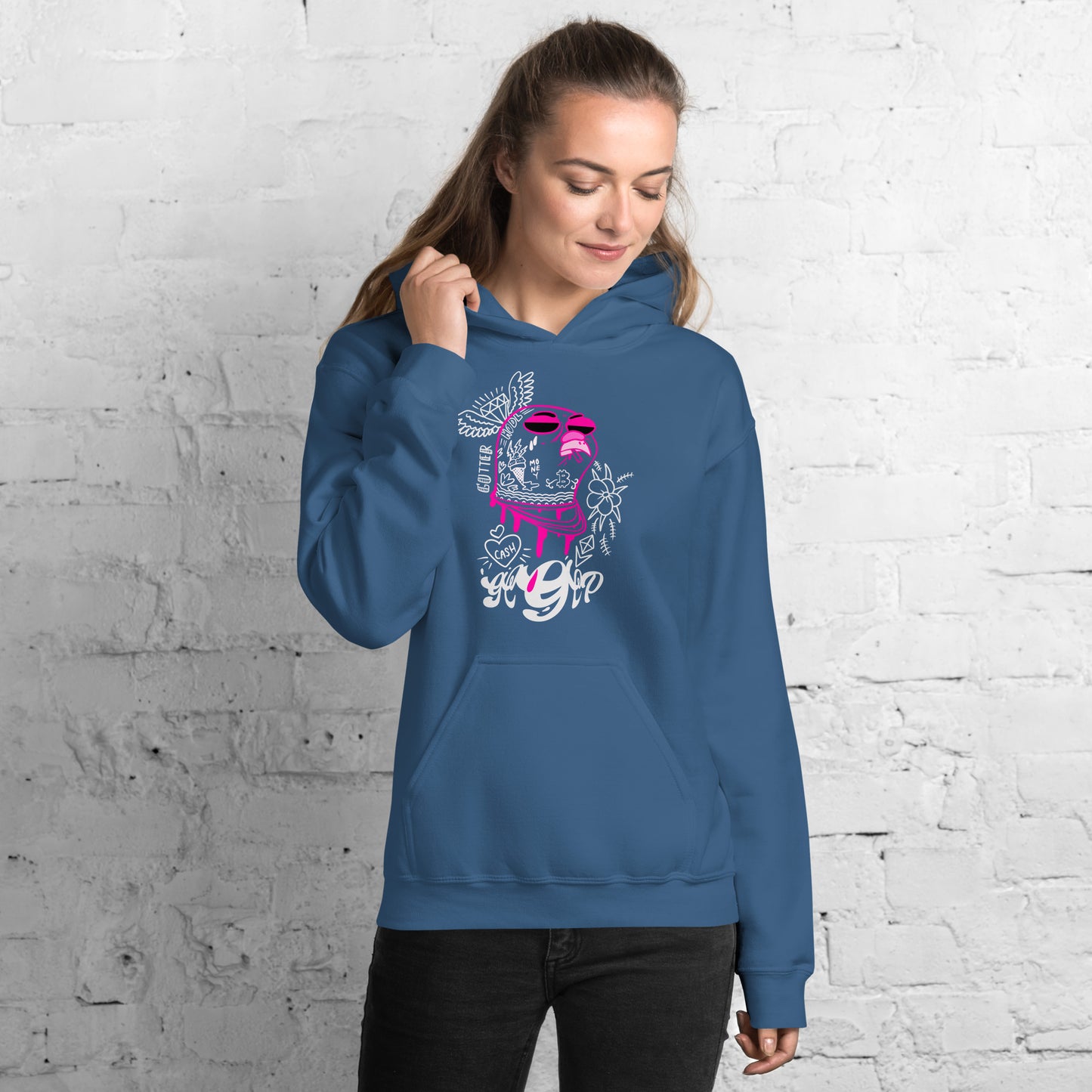 Pink Drip Piji Hoodie