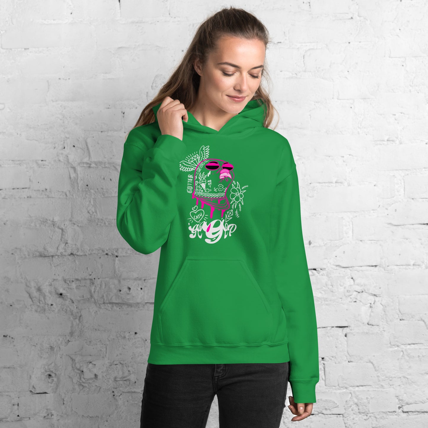 Pink Drip Piji Hoodie