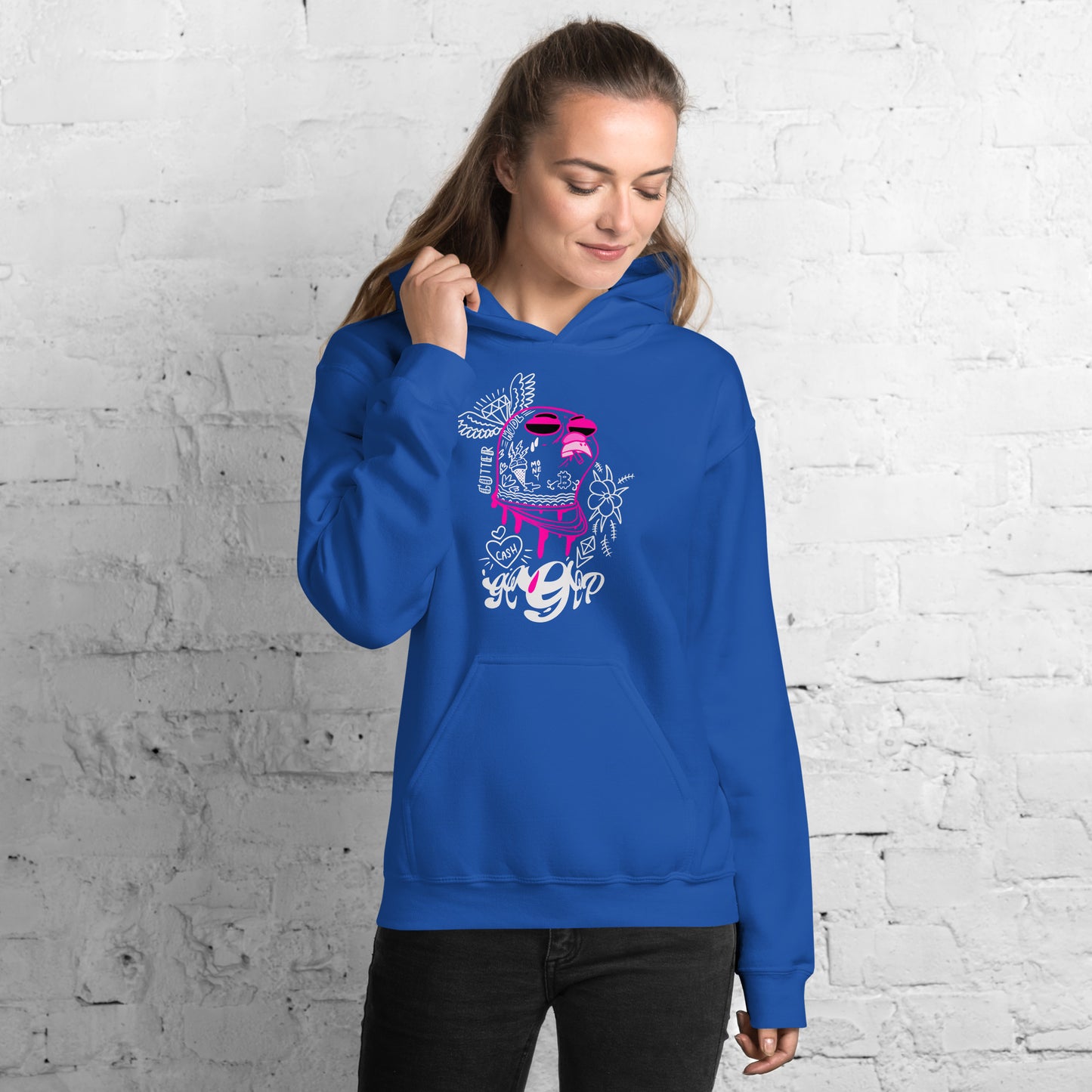 Pink Drip Piji Hoodie