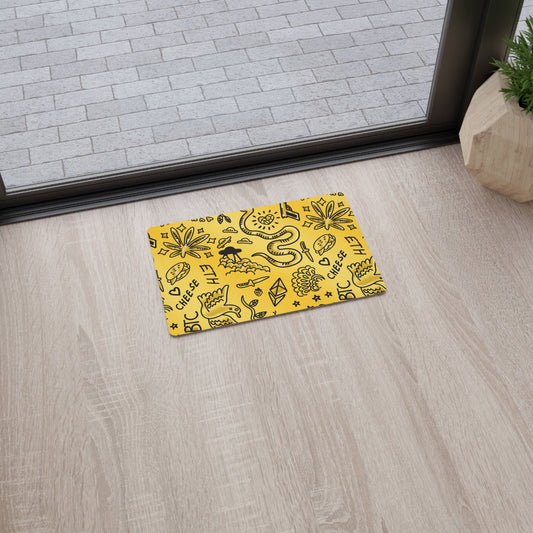 Gold Tat Fur Floor Mat