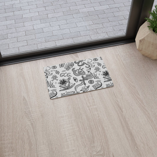 Grey Tat Fur Floor Mat