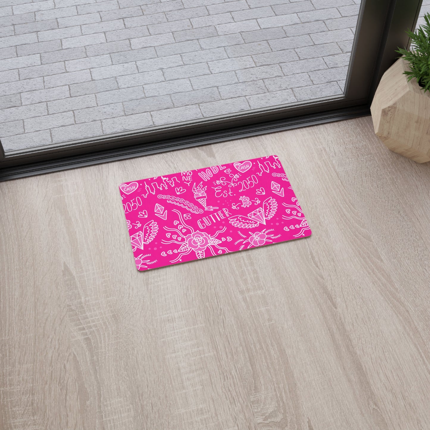 Pink TatFur Floor Mat