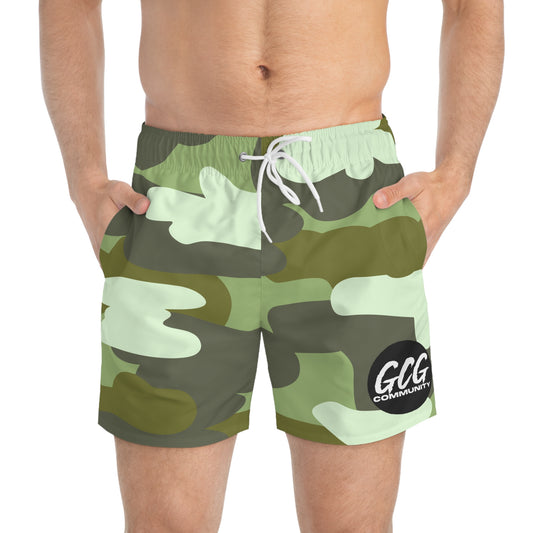 Camo Fur Swim Trunks