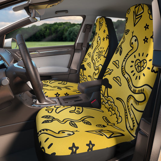 Gold Tat Fur Seat Covers