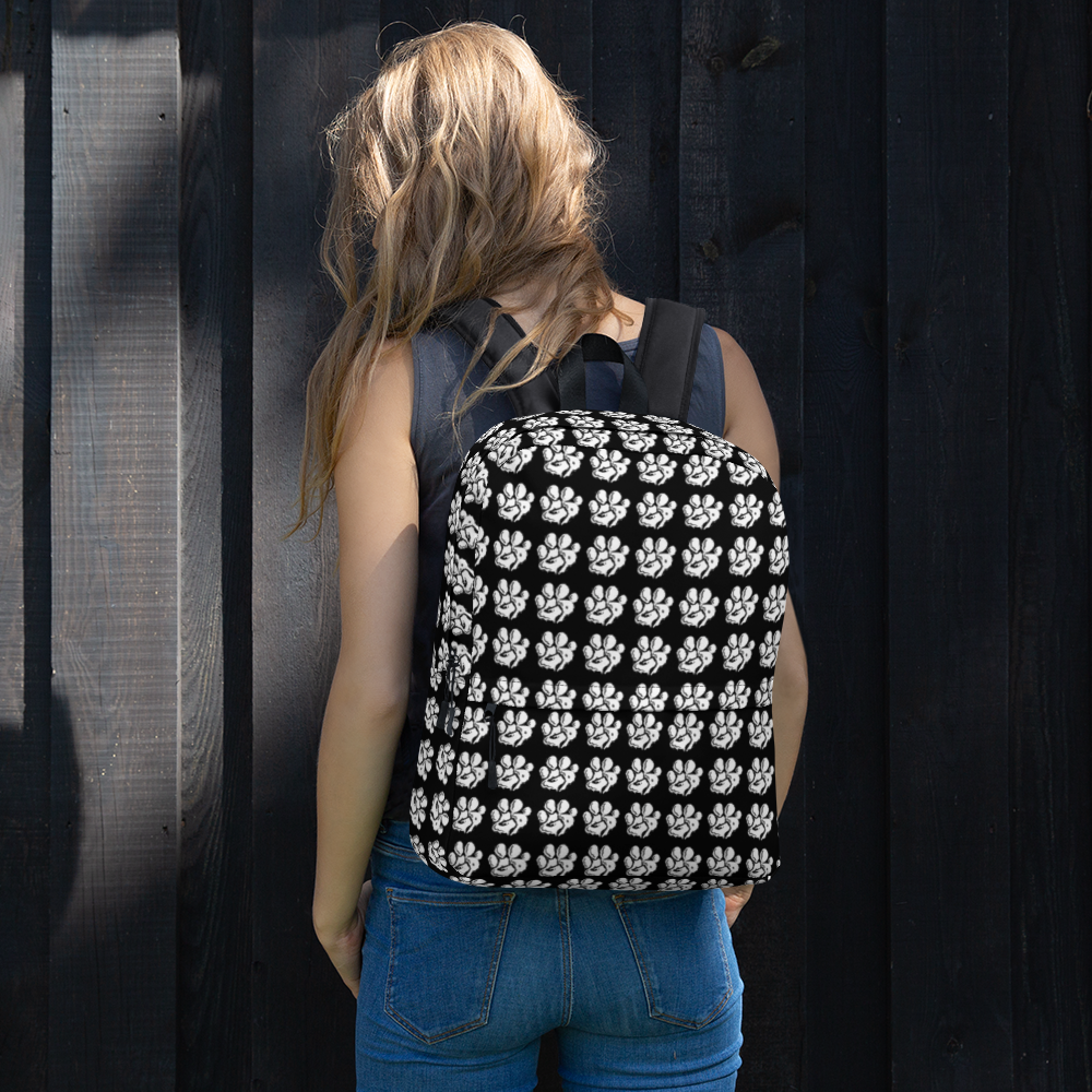 All Over Paw Print Backpack