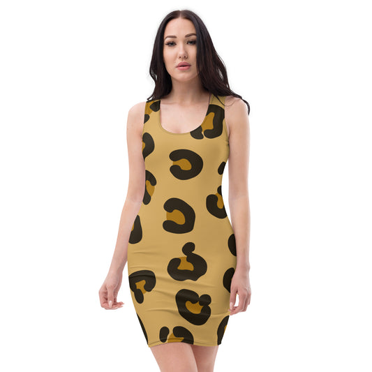 Leopard Fur Cut & Sew Dress