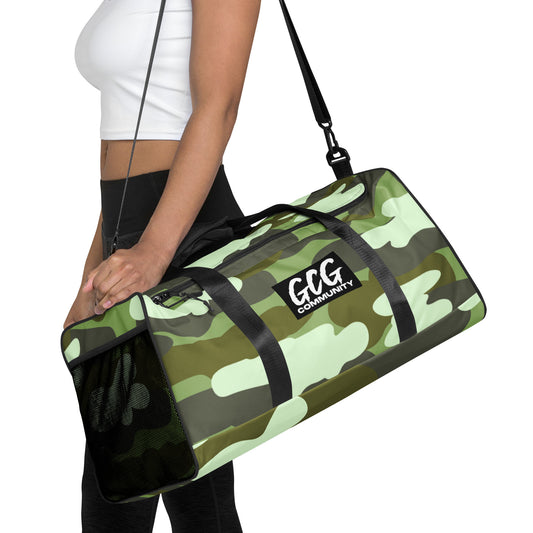 Camo Fur Duffle Bag