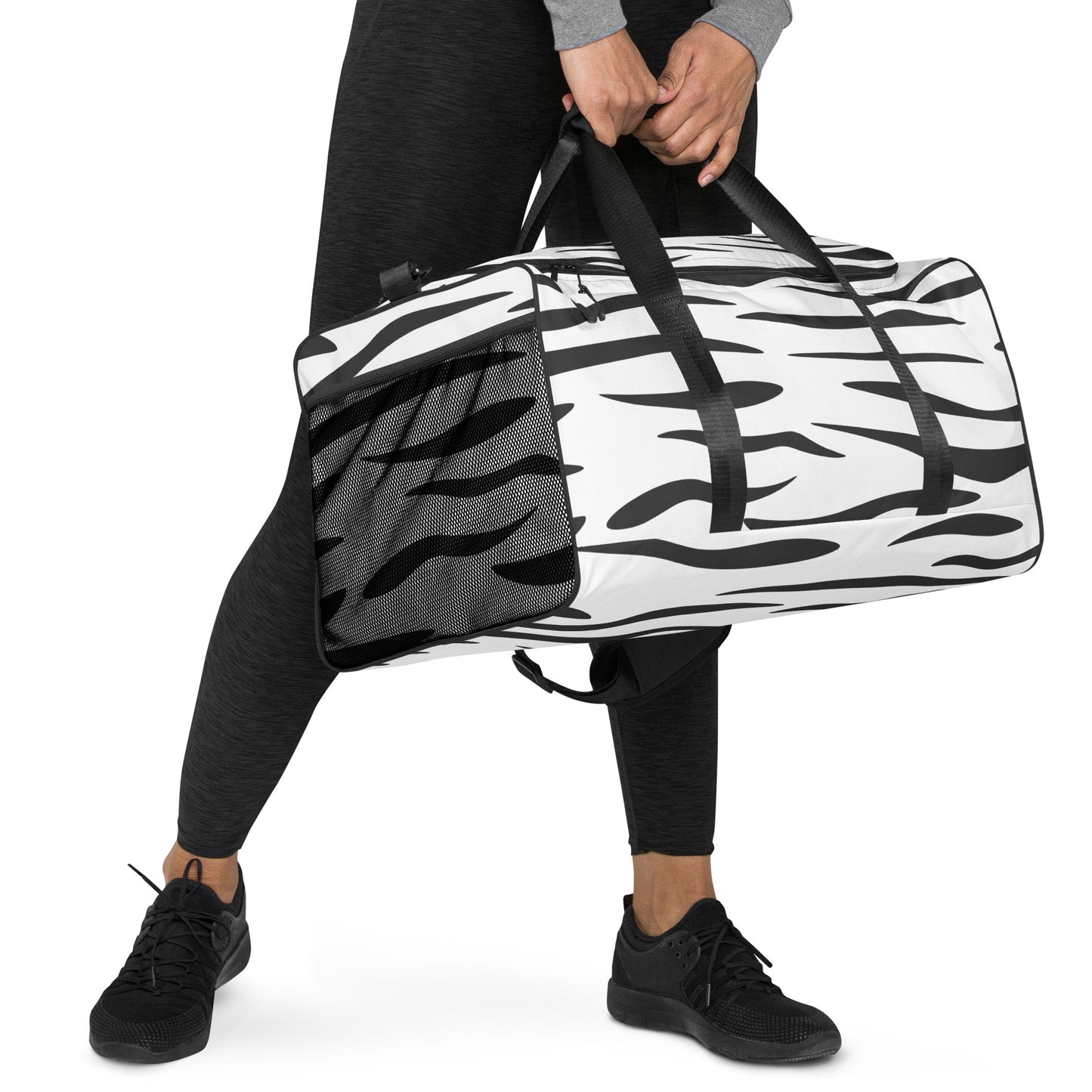 White Tiger Fur Duffle Bag