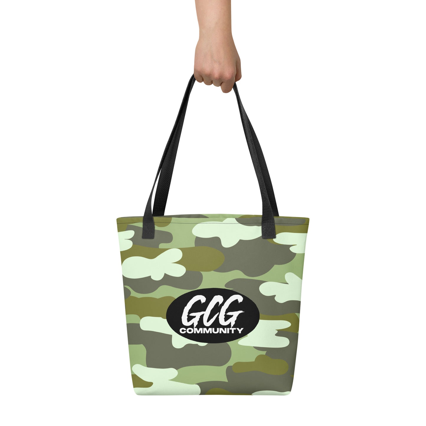 Camo Fur Tote Bag