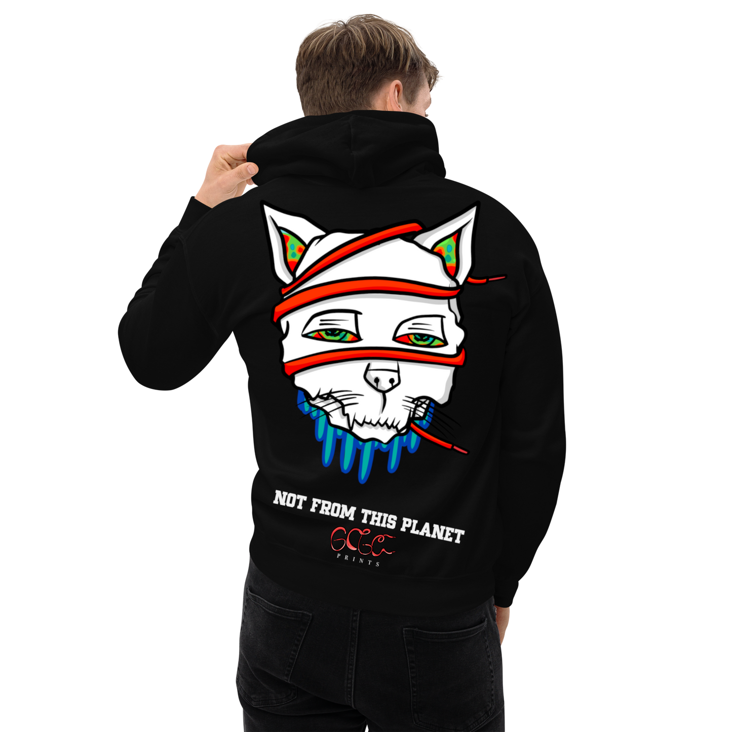 Not From This Planet Cat Hoodie