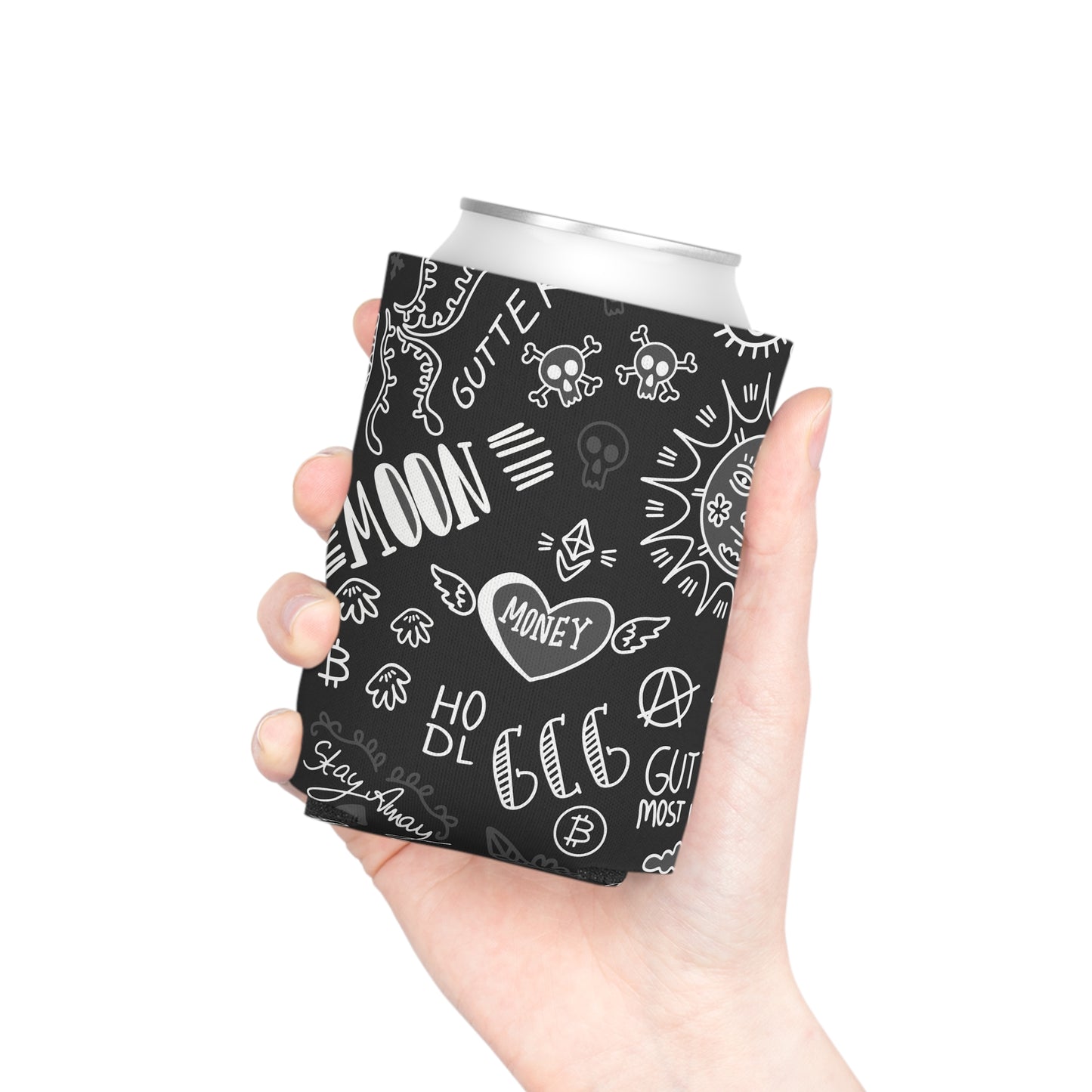 Black Tat Fur Coozie